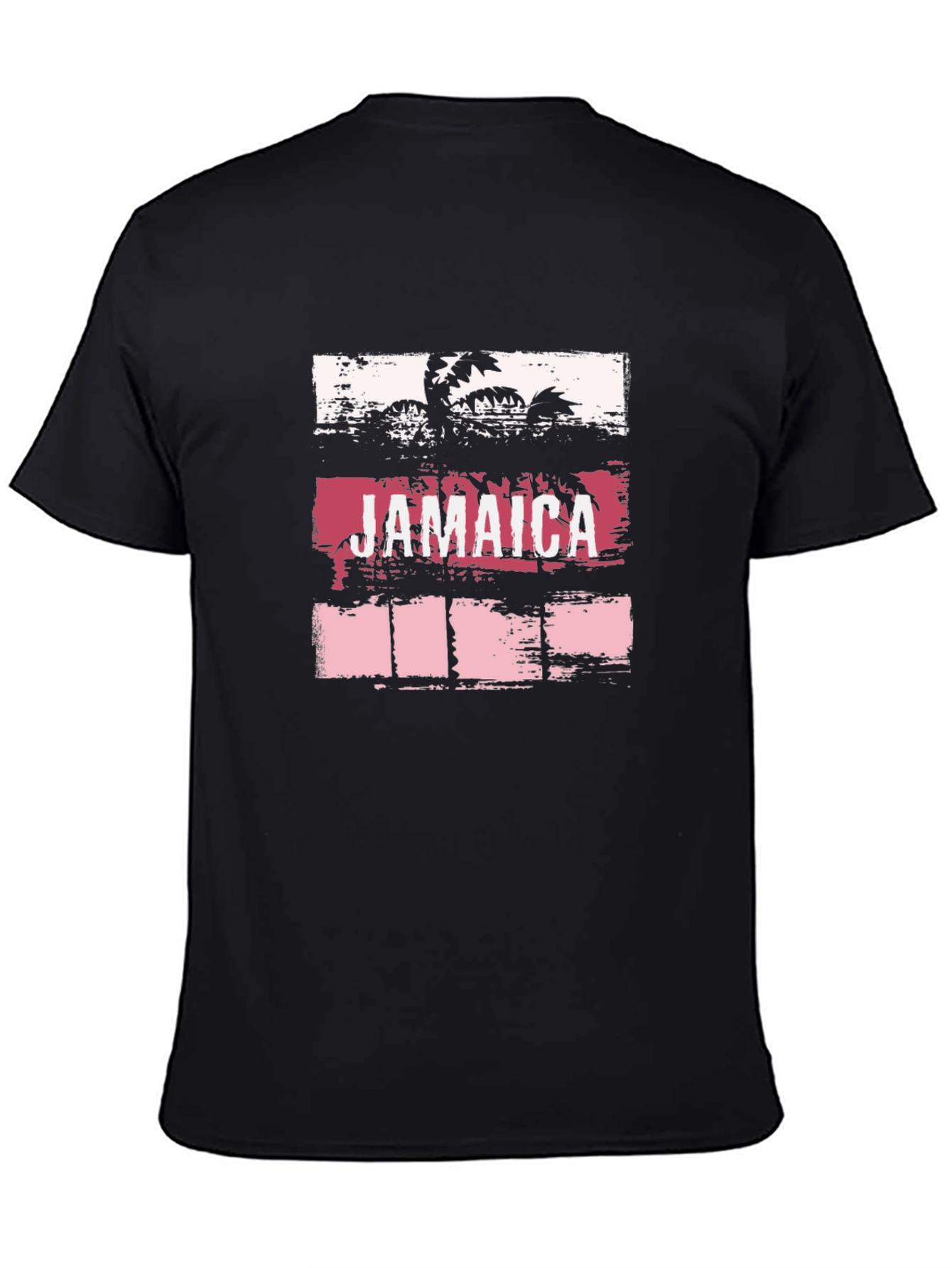Jamaica Palm Graphic Tee - Tropical Vacation Shirt