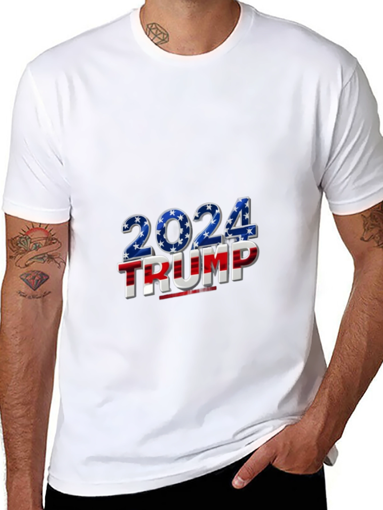 Trump 2024 Graphic Tee - Patriotic T-Shirt