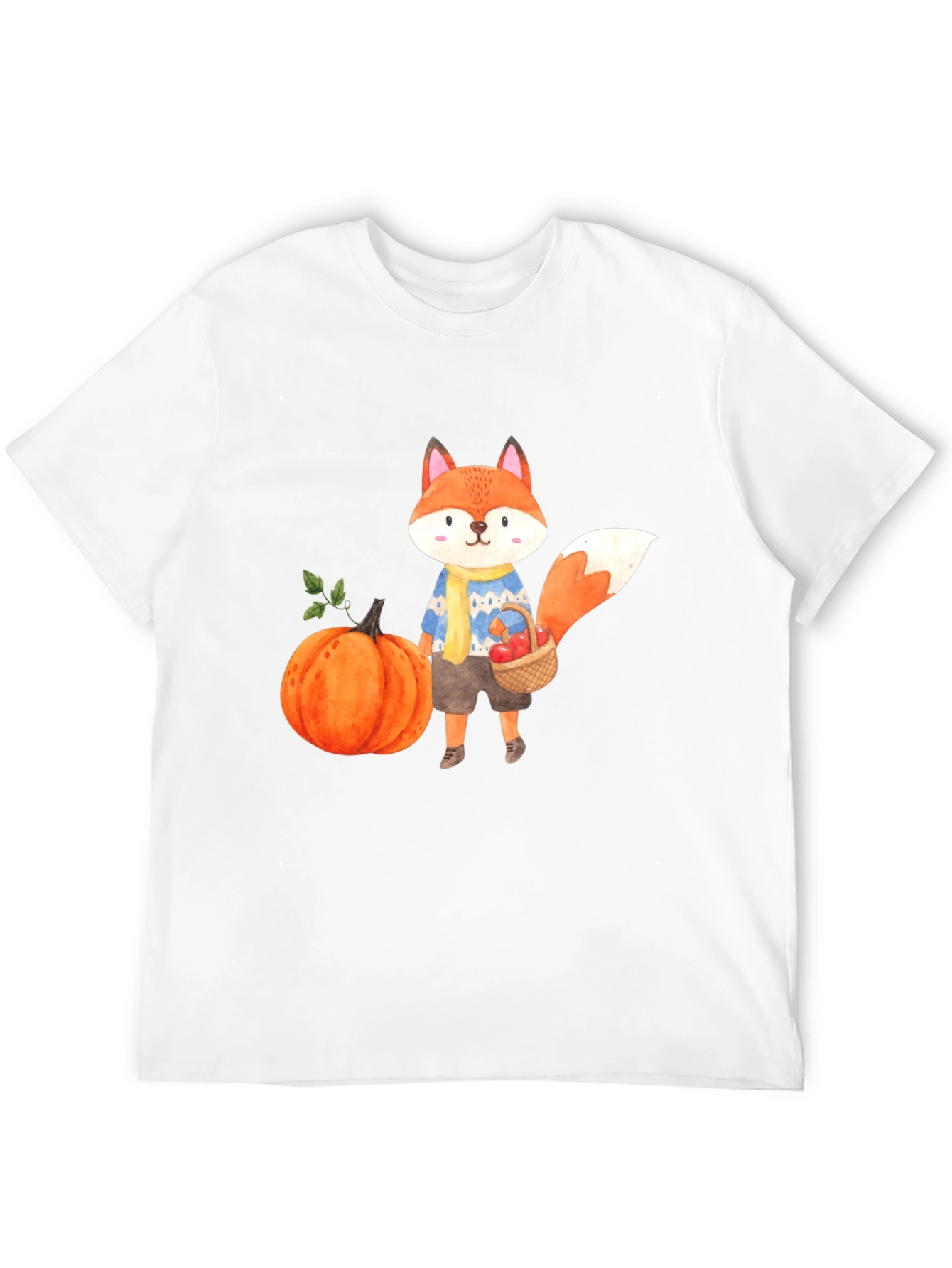 Cute Fall Fox Graphic T-Shirt - Unisex