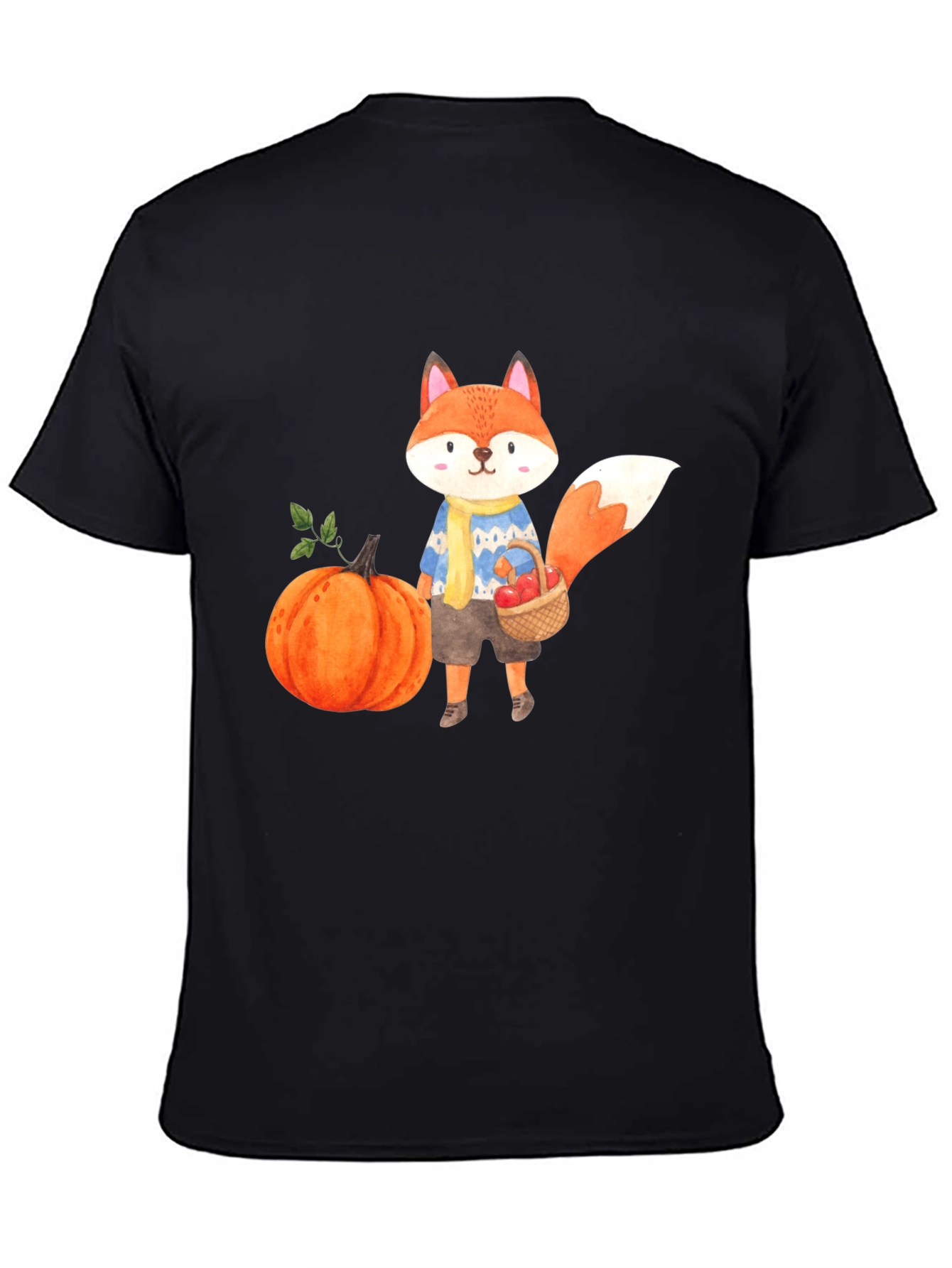 Cute Fall Fox Graphic T-Shirt - Unisex