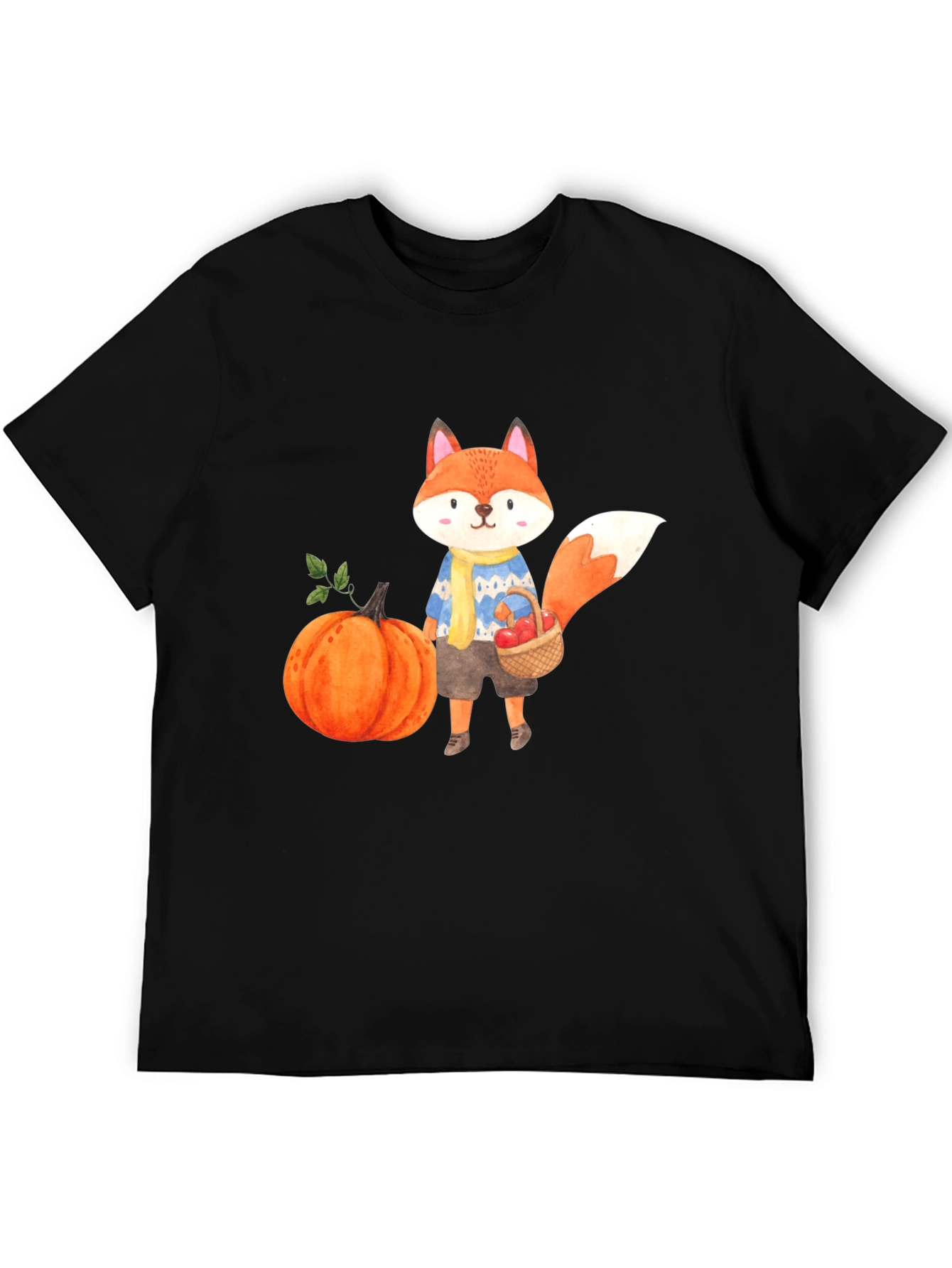 Cute Fall Fox Graphic T-Shirt - Unisex
