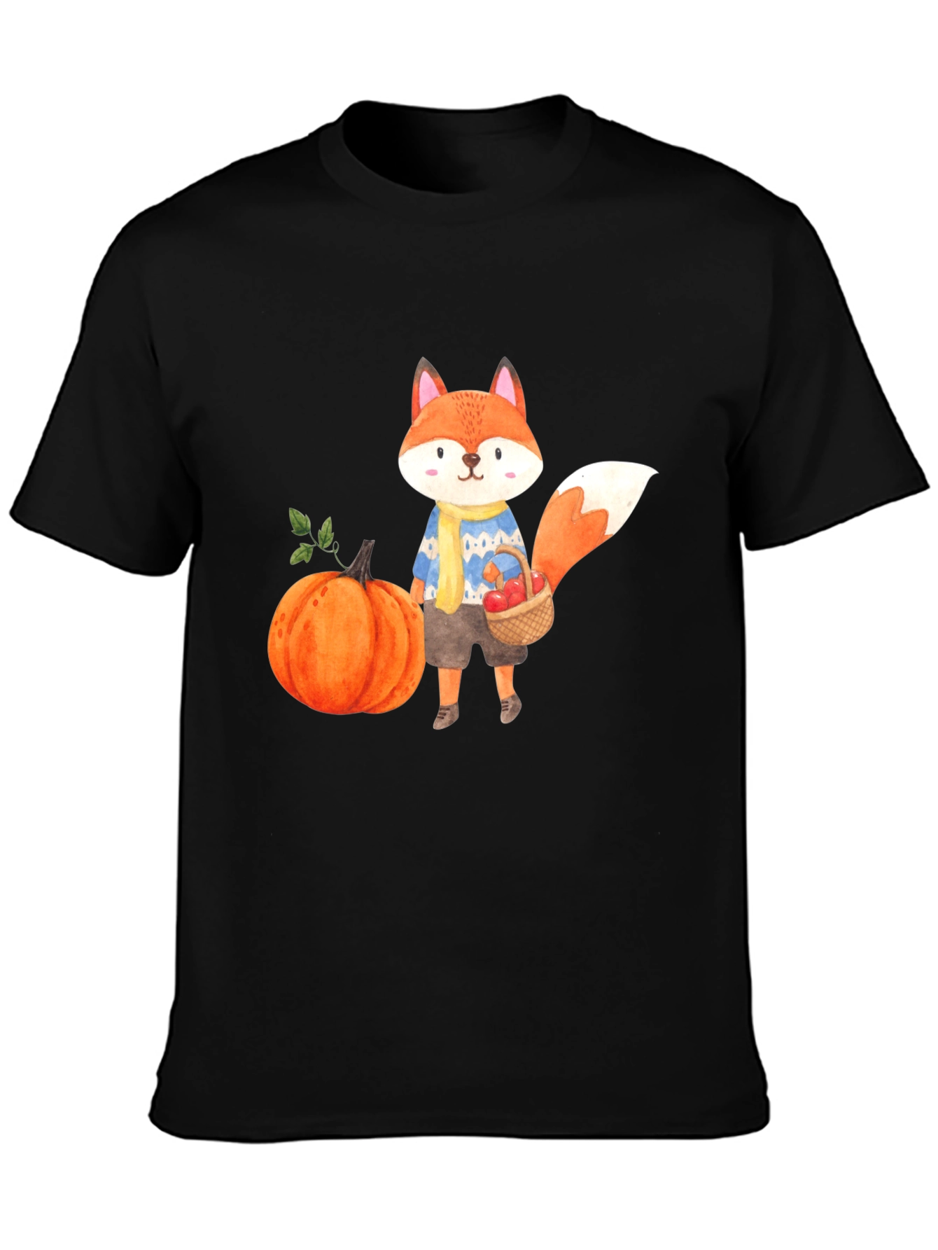 Cute Fall Fox Graphic T-Shirt - Unisex