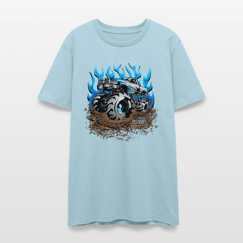 Mud Truck Blue Flame