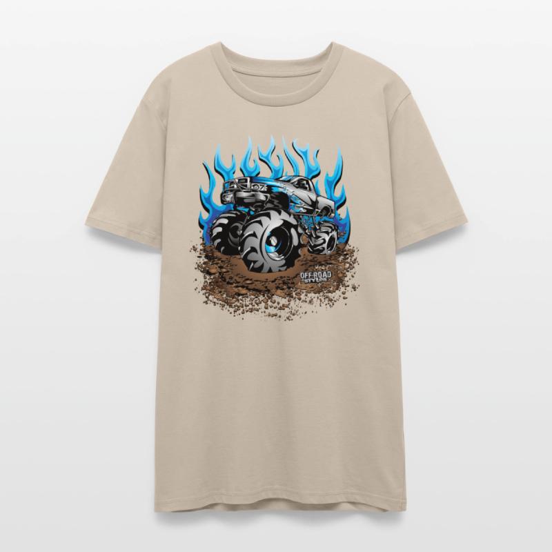 Mud Truck Blue Flame