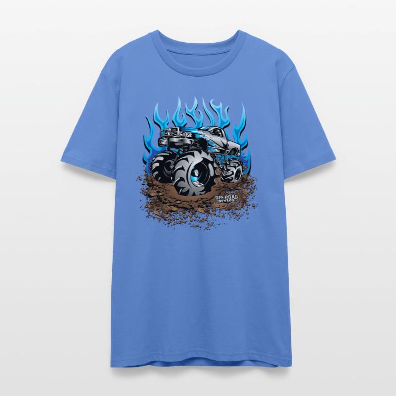 Mud Truck Blue Flame