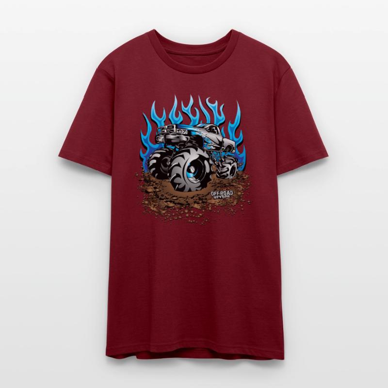 Mud Truck Blue Flame