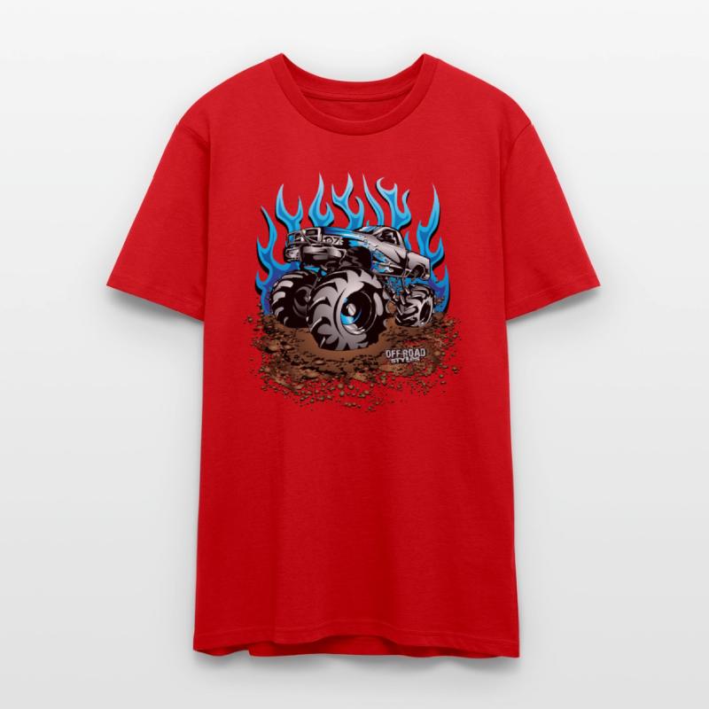 Mud Truck Blue Flame