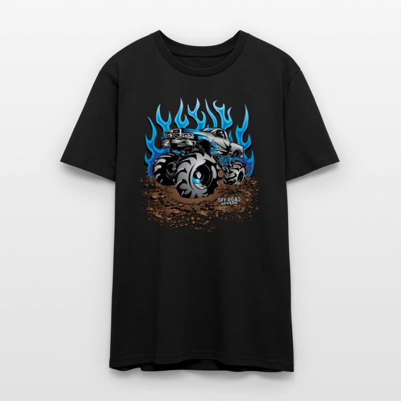 Mud Truck Blue Flame