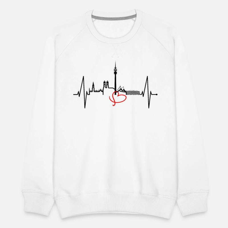 Munich Skyline Heartbeat Bavarian Oktoberfest Gift