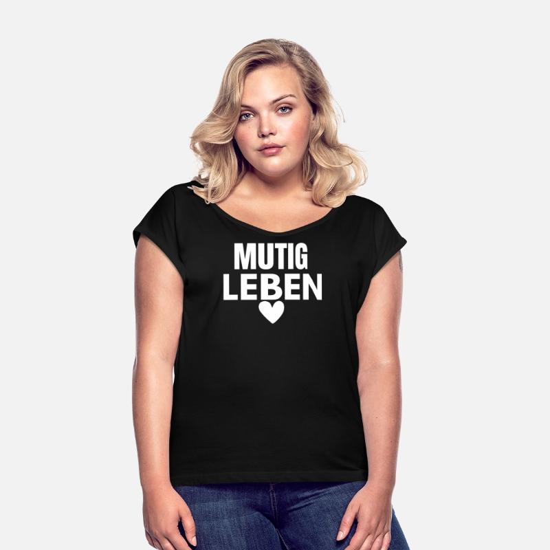 Mutig Leben Inspirational Quote Design