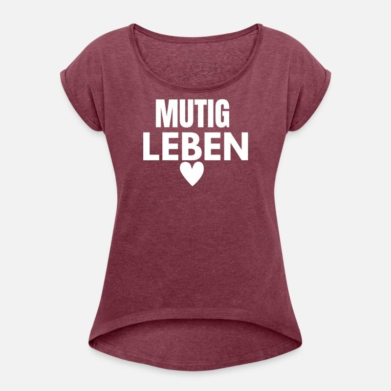 Mutig Leben Inspirational Quote Design