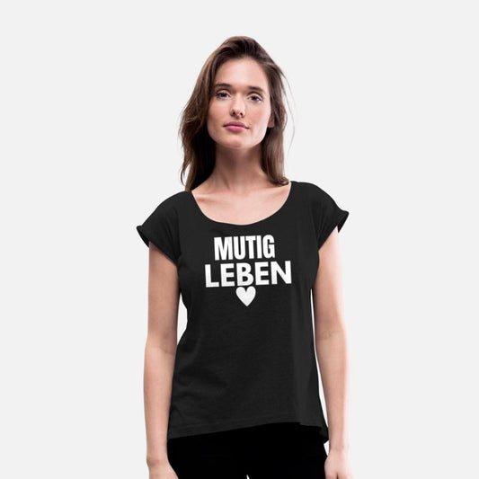 Mutig Leben Inspirational Quote Design