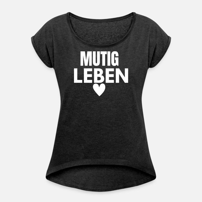 Mutig Leben Inspirational Quote Design