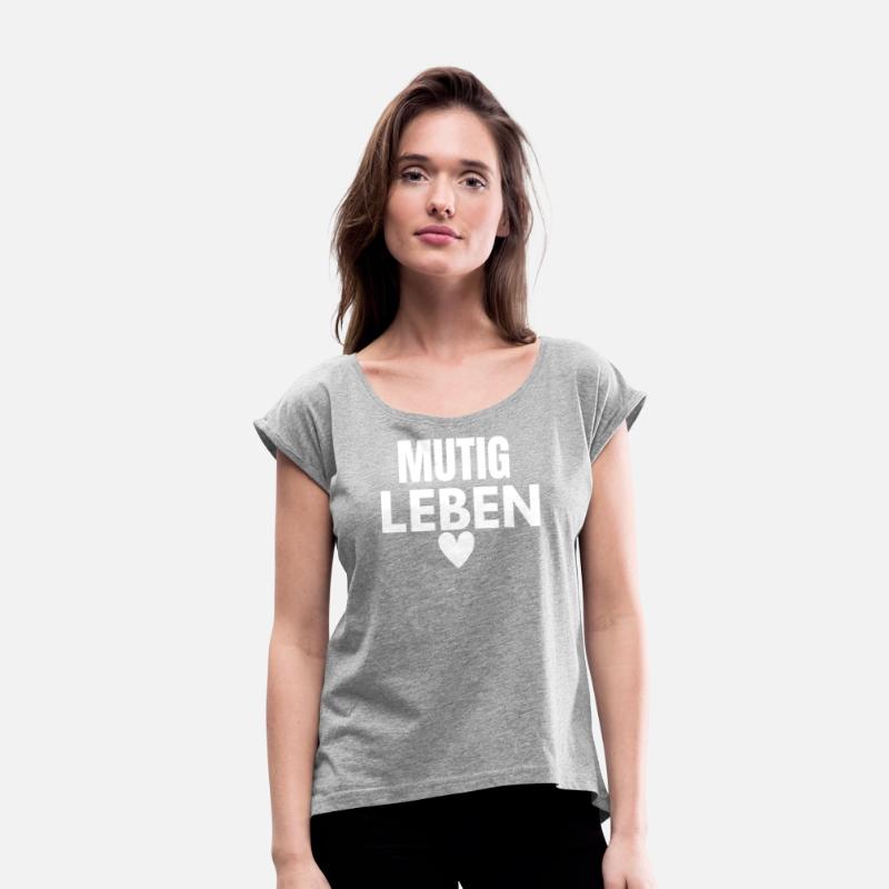 Mutig Leben Inspirational Quote Design