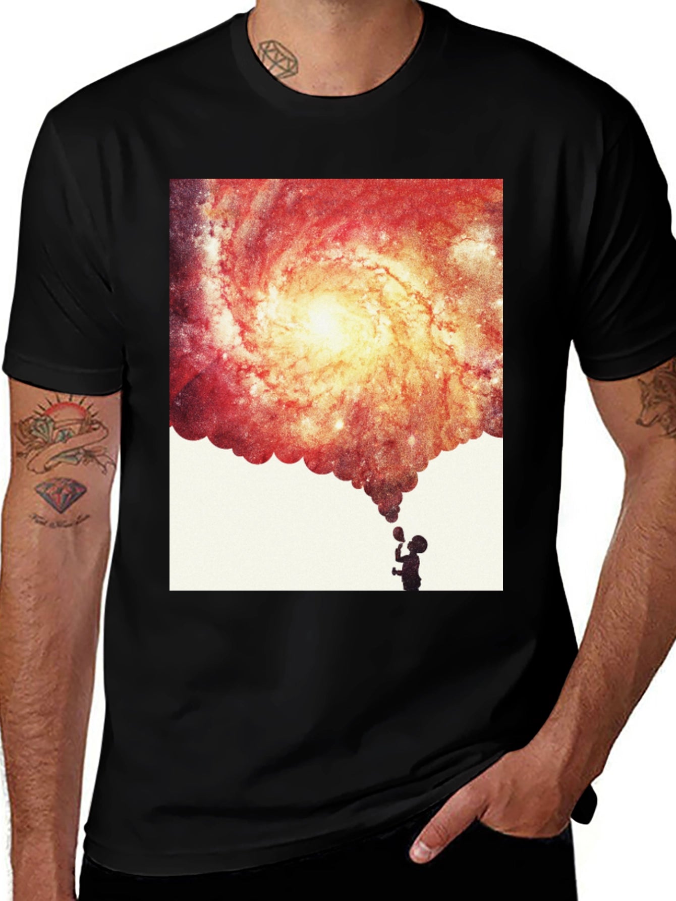 Galaxy Bubble T-Shirt - Unique Graphic Tee
