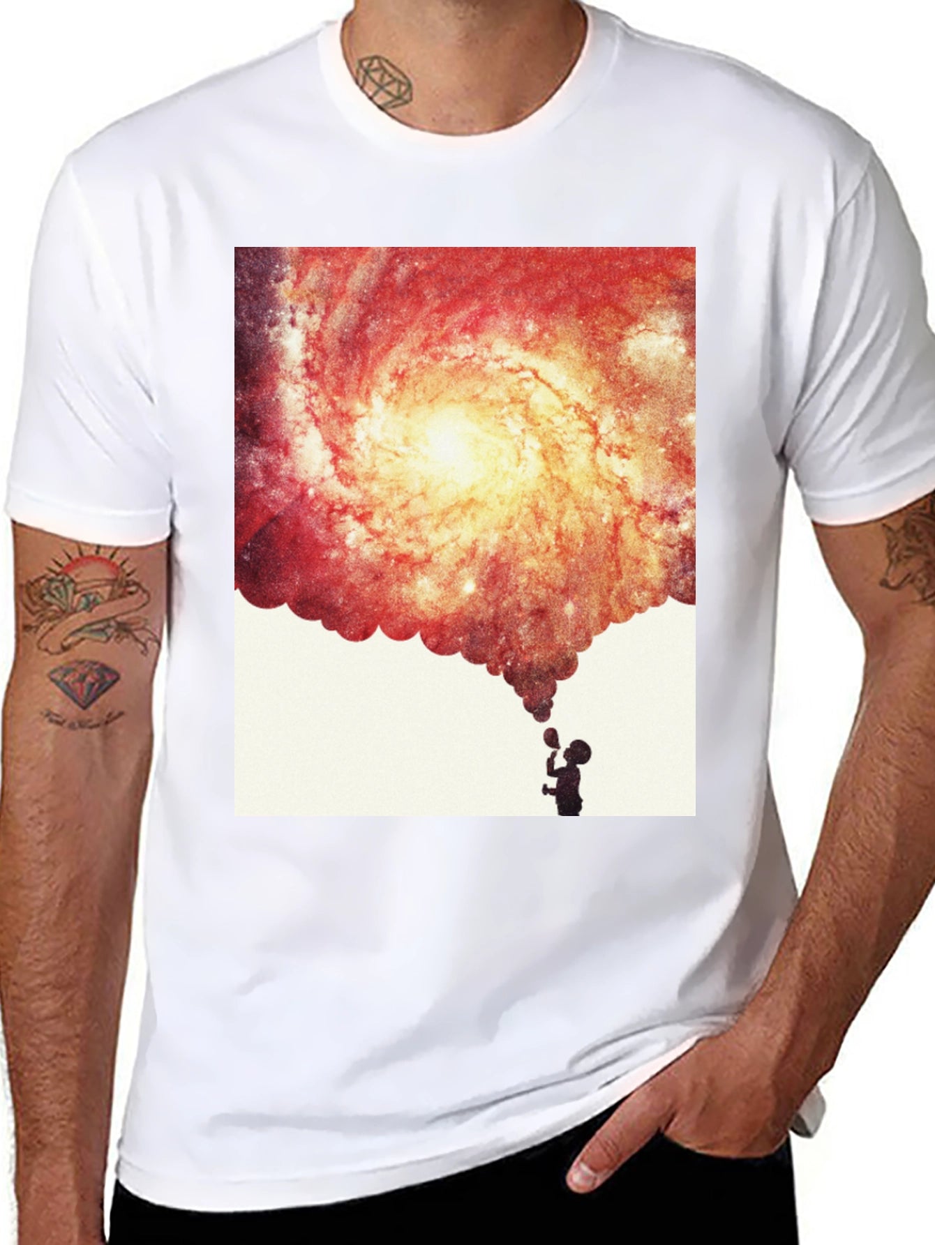 Galaxy Bubble T-Shirt - Unique Graphic Tee