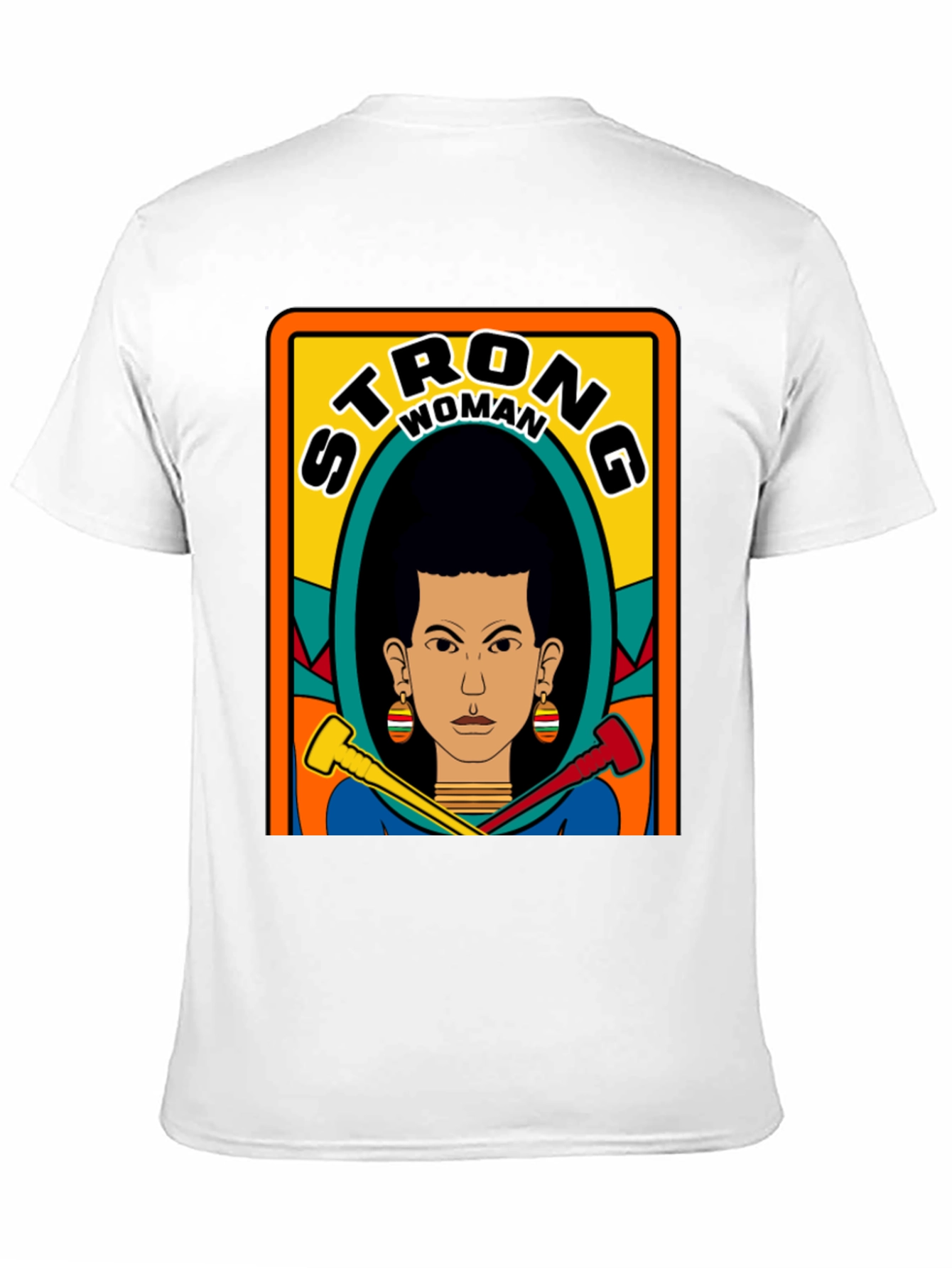 Strong Woman Graphic Tee - Black