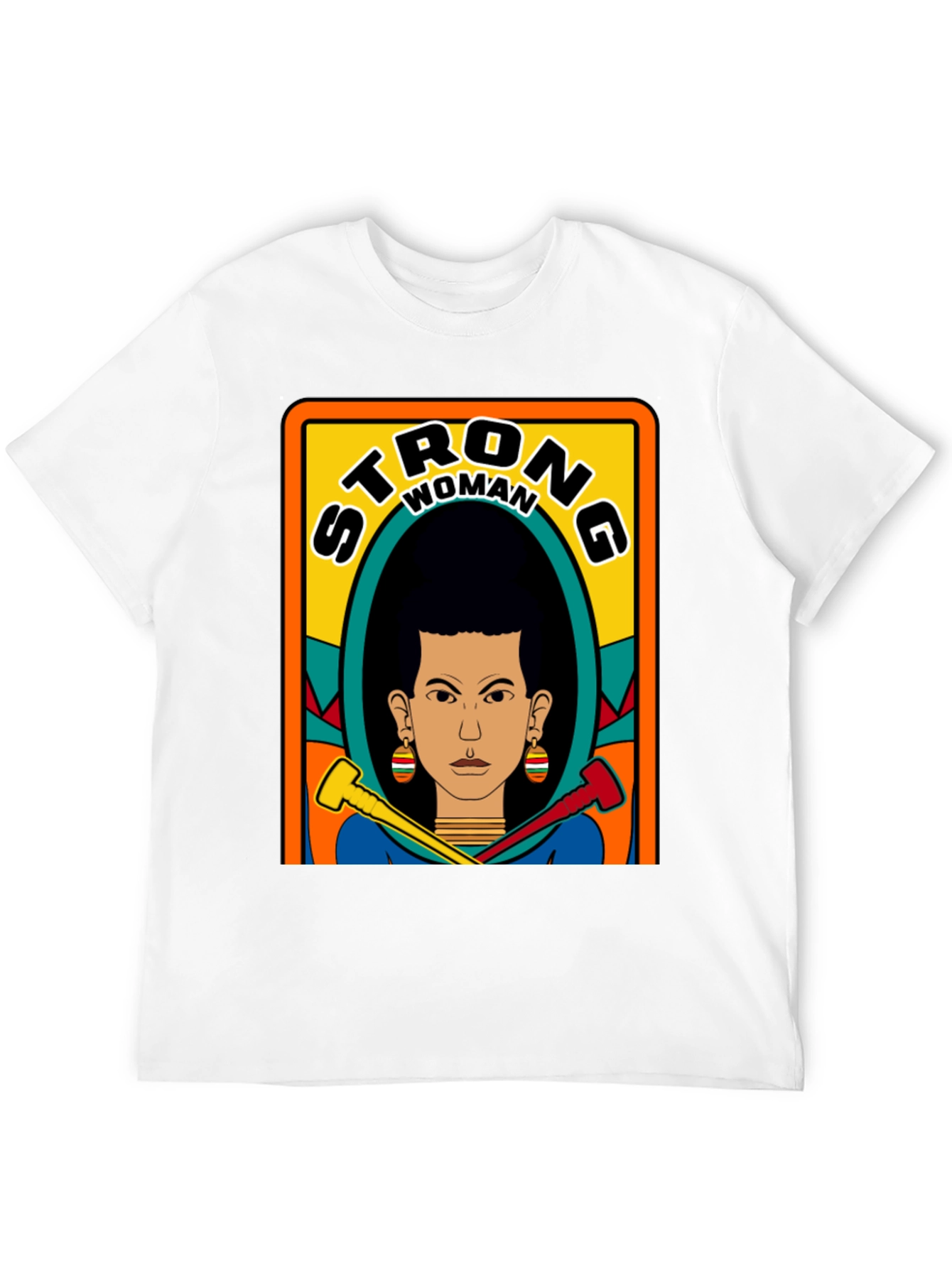 Strong Woman Graphic Tee - Black