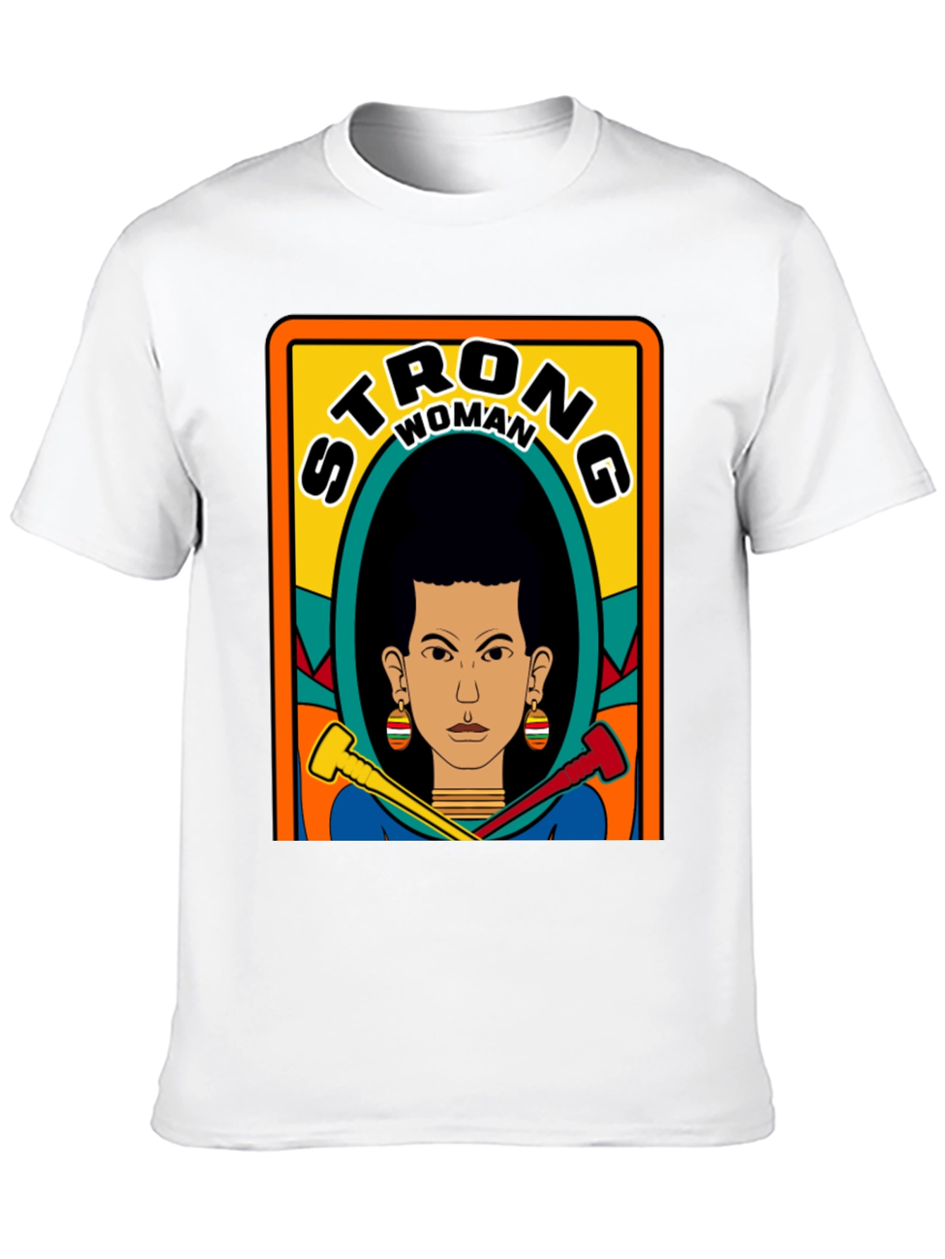 Strong Woman Graphic Tee - Black