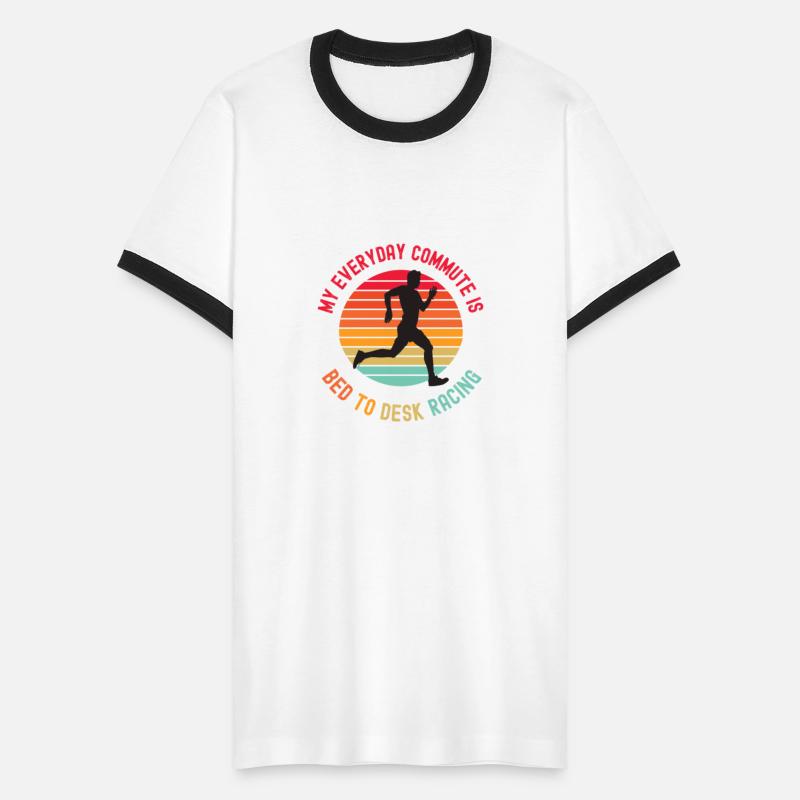 My everyday commute is bed to desk racicng