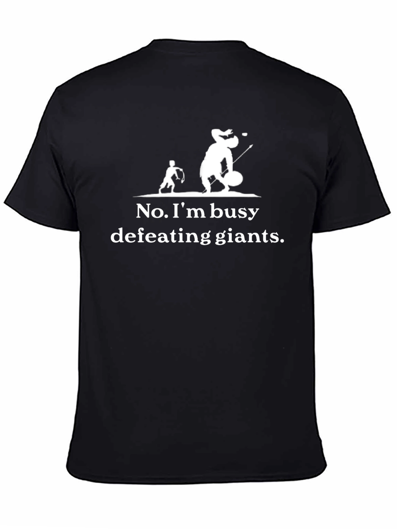 Defeating Giants Graphic Tee - Black