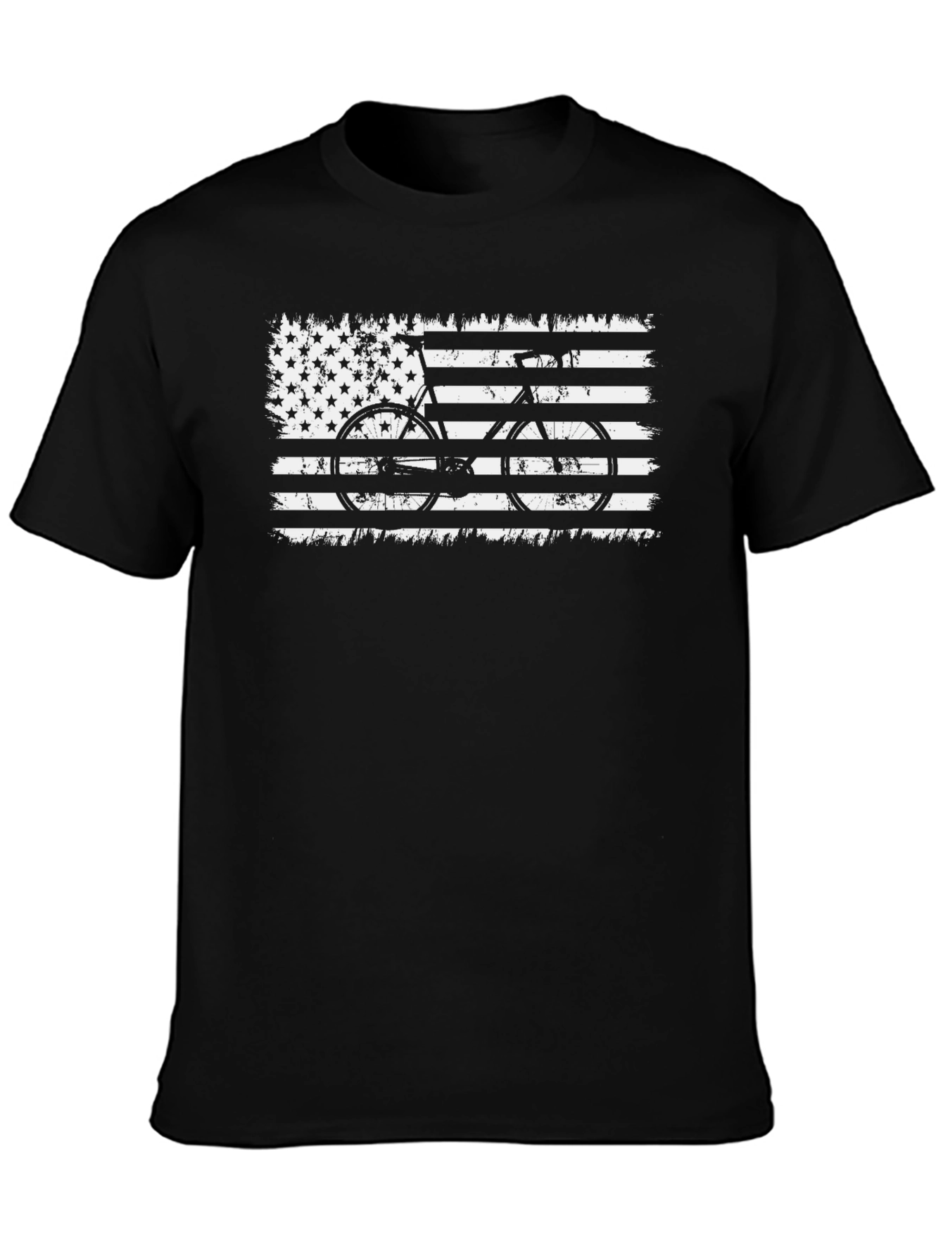 American Flag Bicycle Graphic Tee