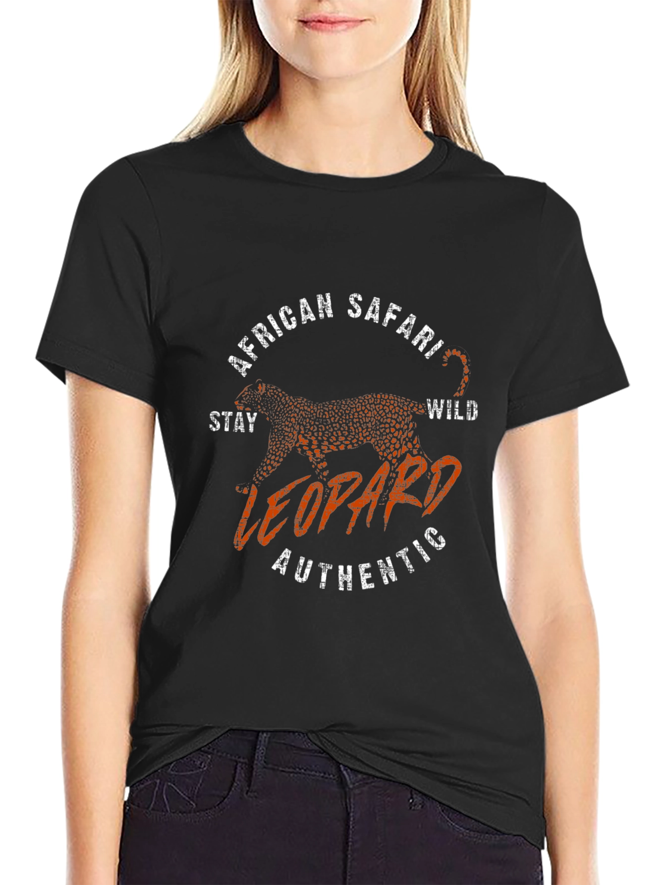 African Safari Leopard T-Shirt - Authentic Wild Style