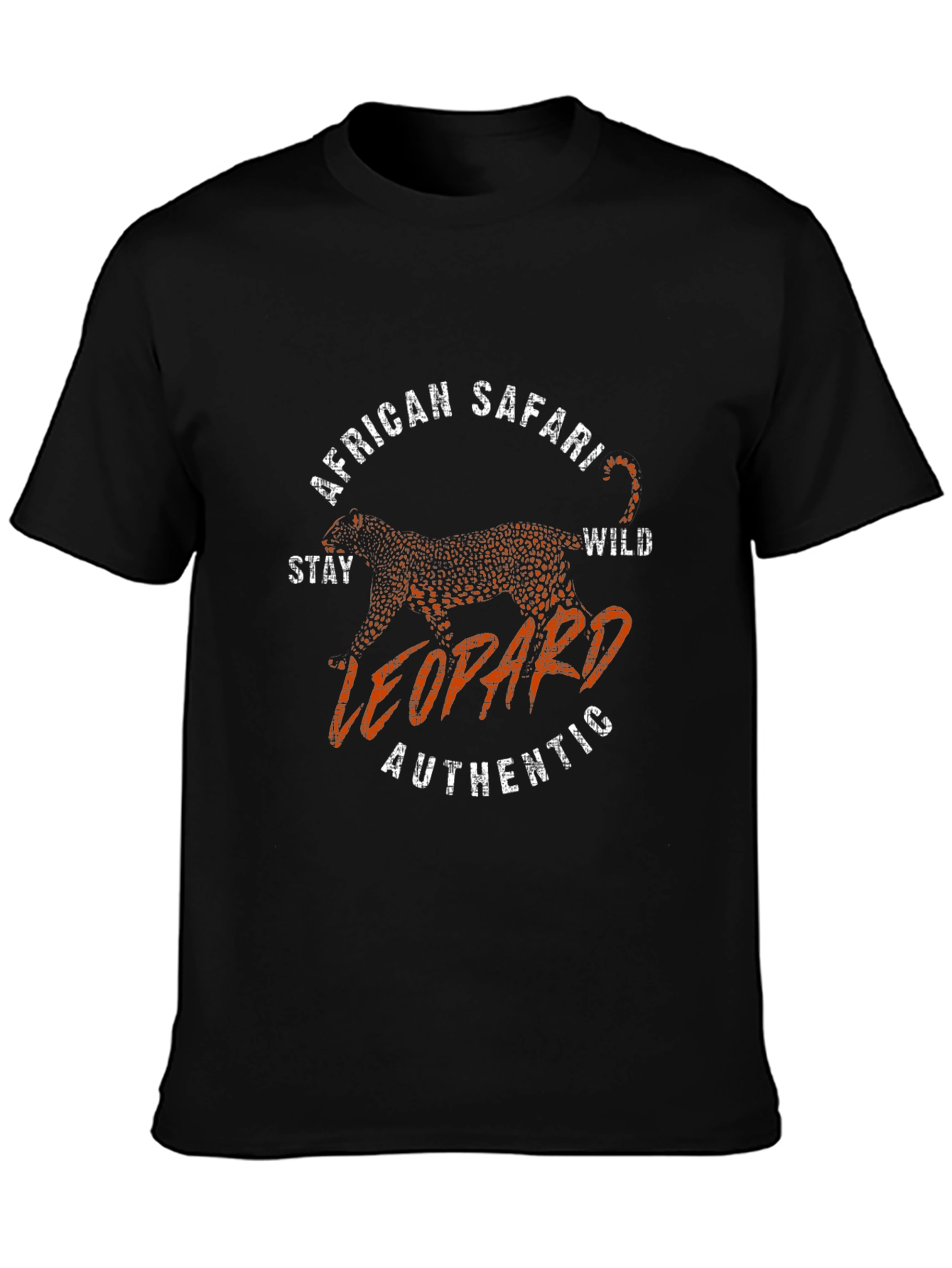 African Safari Leopard T-Shirt - Authentic Wild Style