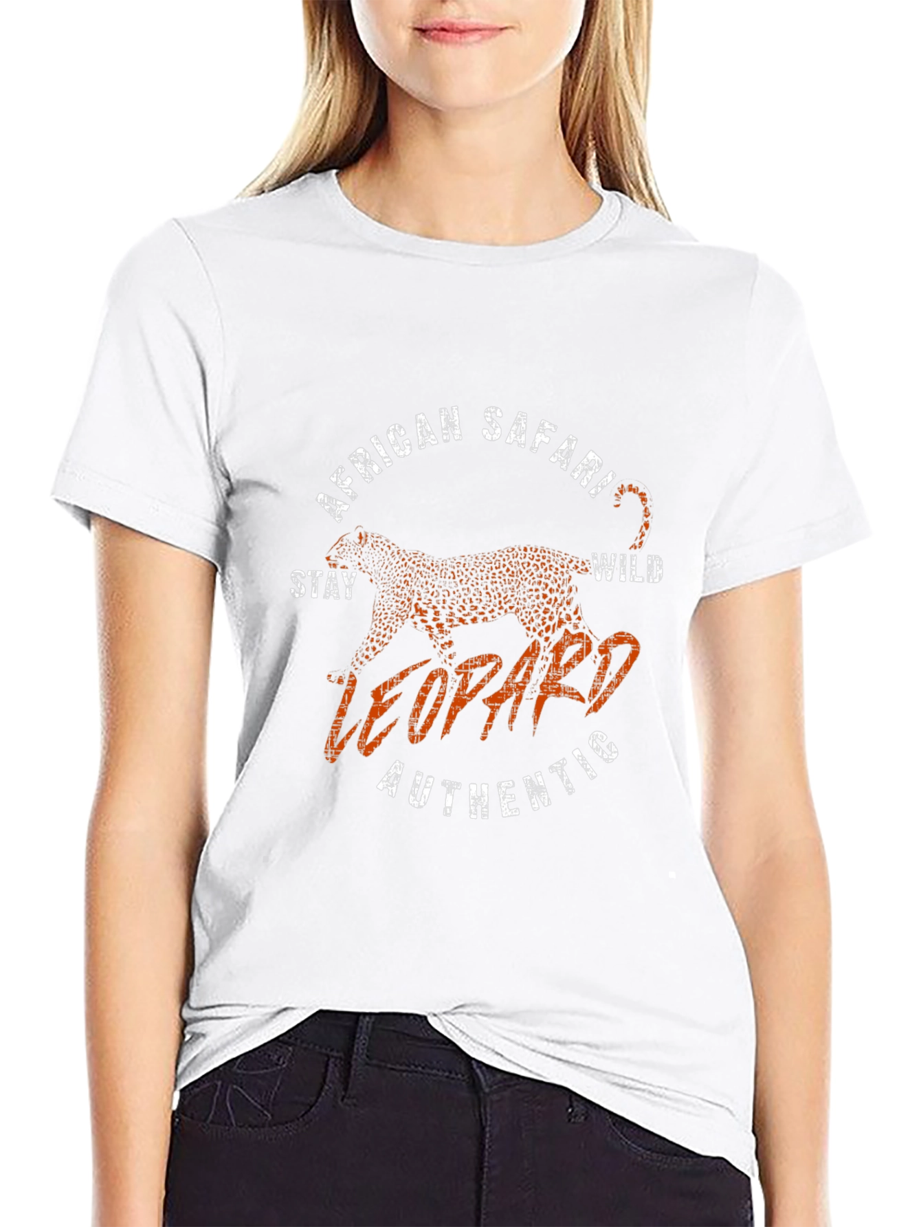 African Safari Leopard T-Shirt - Authentic Wild Style