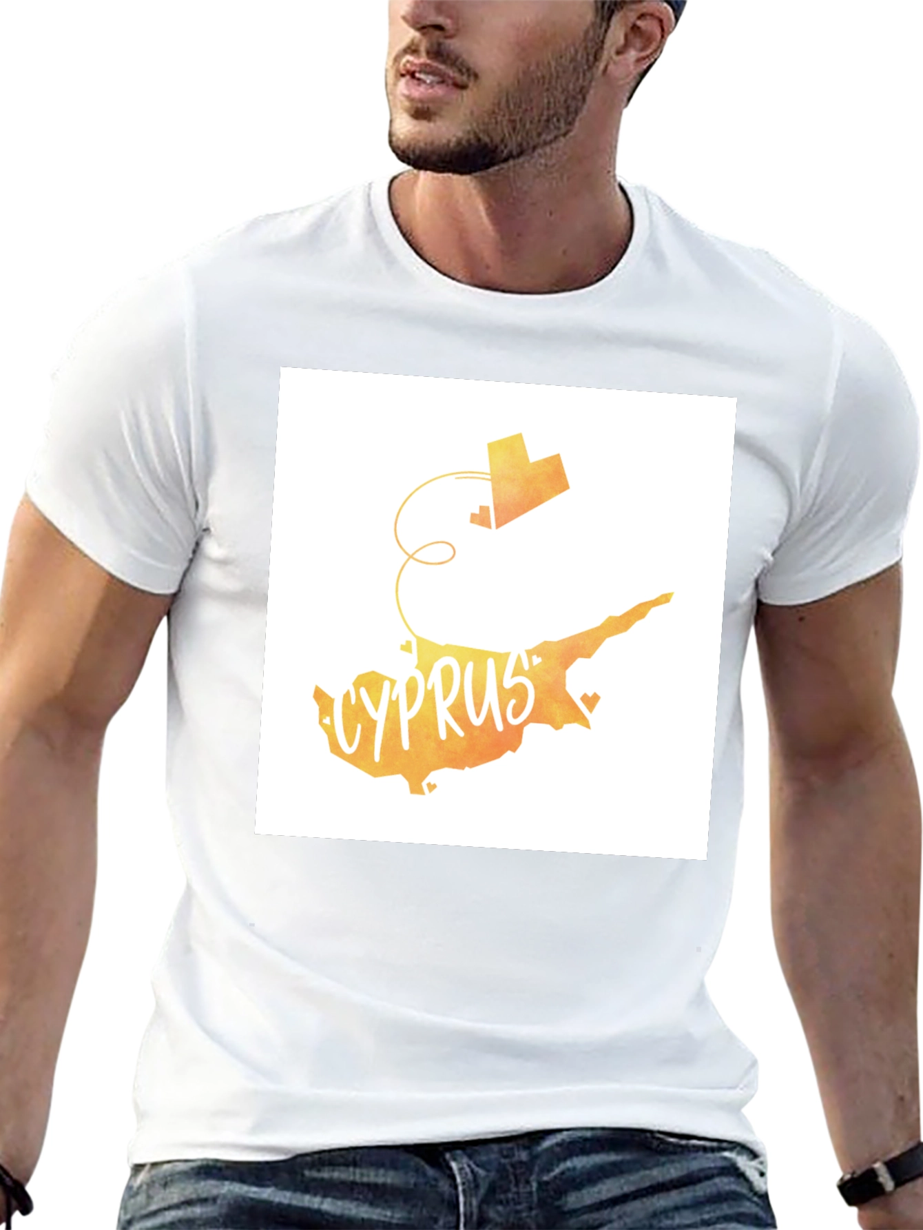 Cyprus Map T-Shirt Country Love Tee Travel Souvenir