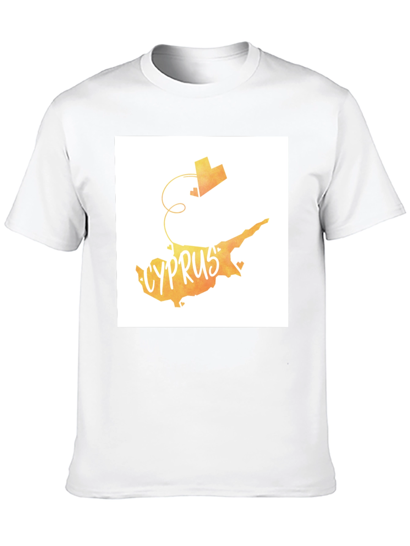 Cyprus Map T-Shirt Country Love Tee Travel Souvenir