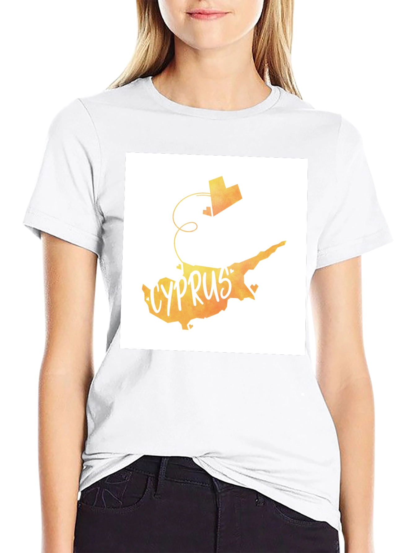 Cyprus Map T-Shirt Country Love Tee Travel Souvenir