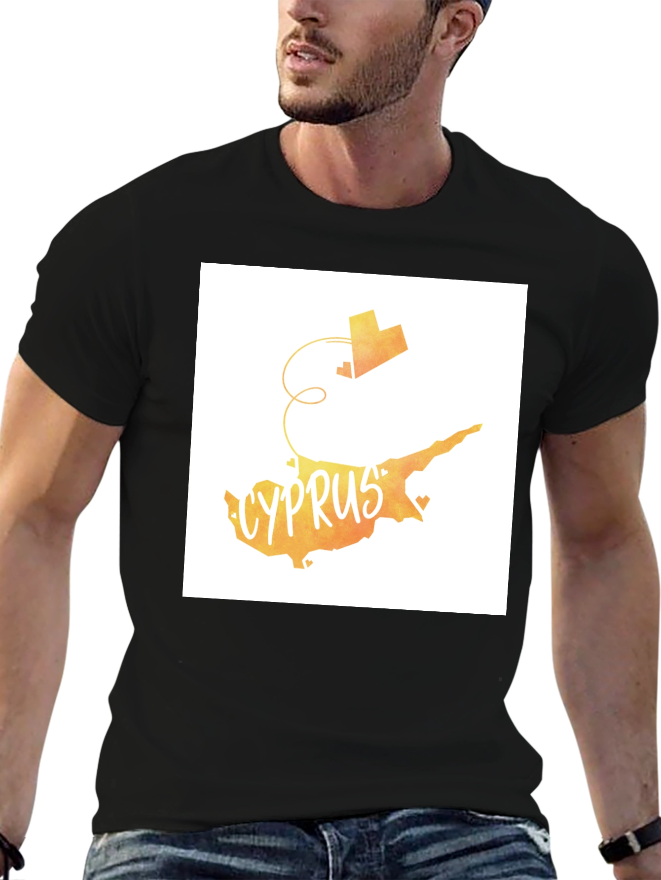 Cyprus Map T-Shirt Country Love Tee Travel Souvenir