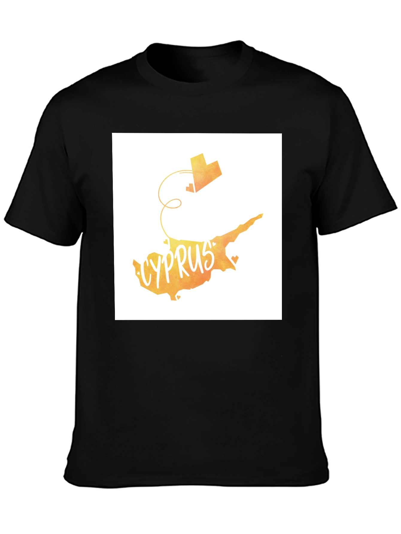 Cyprus Map T-Shirt Country Love Tee Travel Souvenir