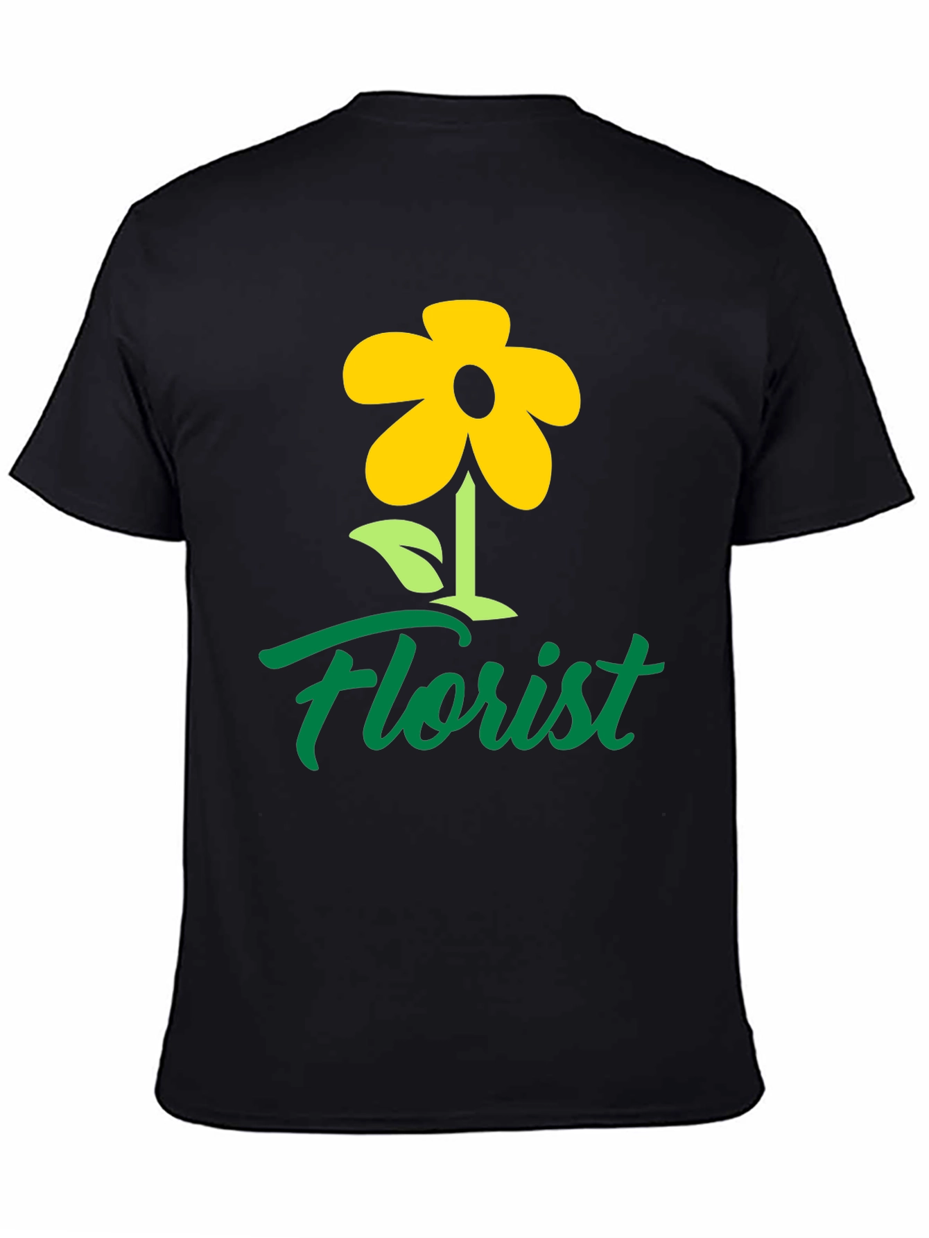 Florist T-Shirt - Yellow Flower Graphic
