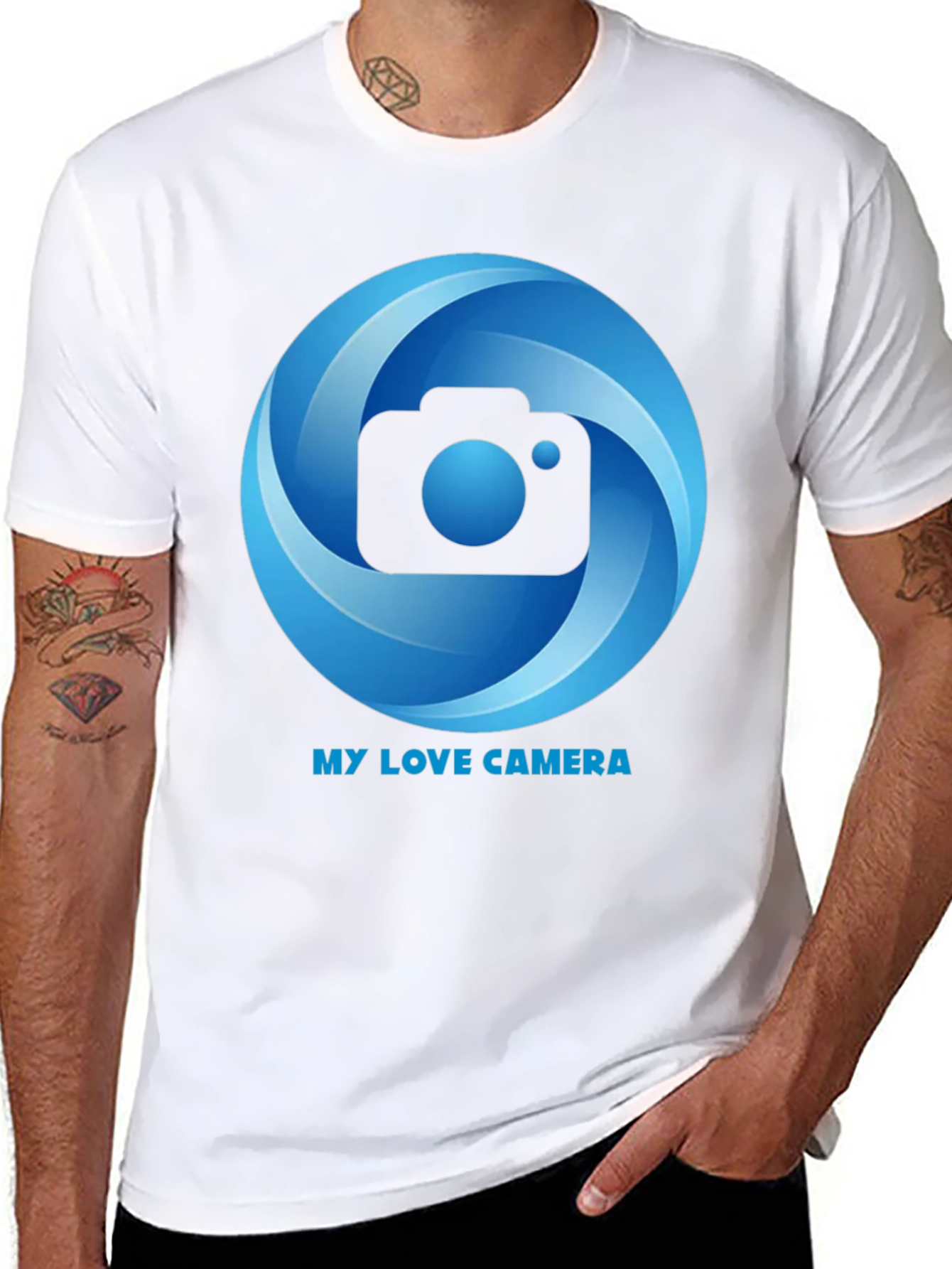 My Love Camera Black Graphic Tee