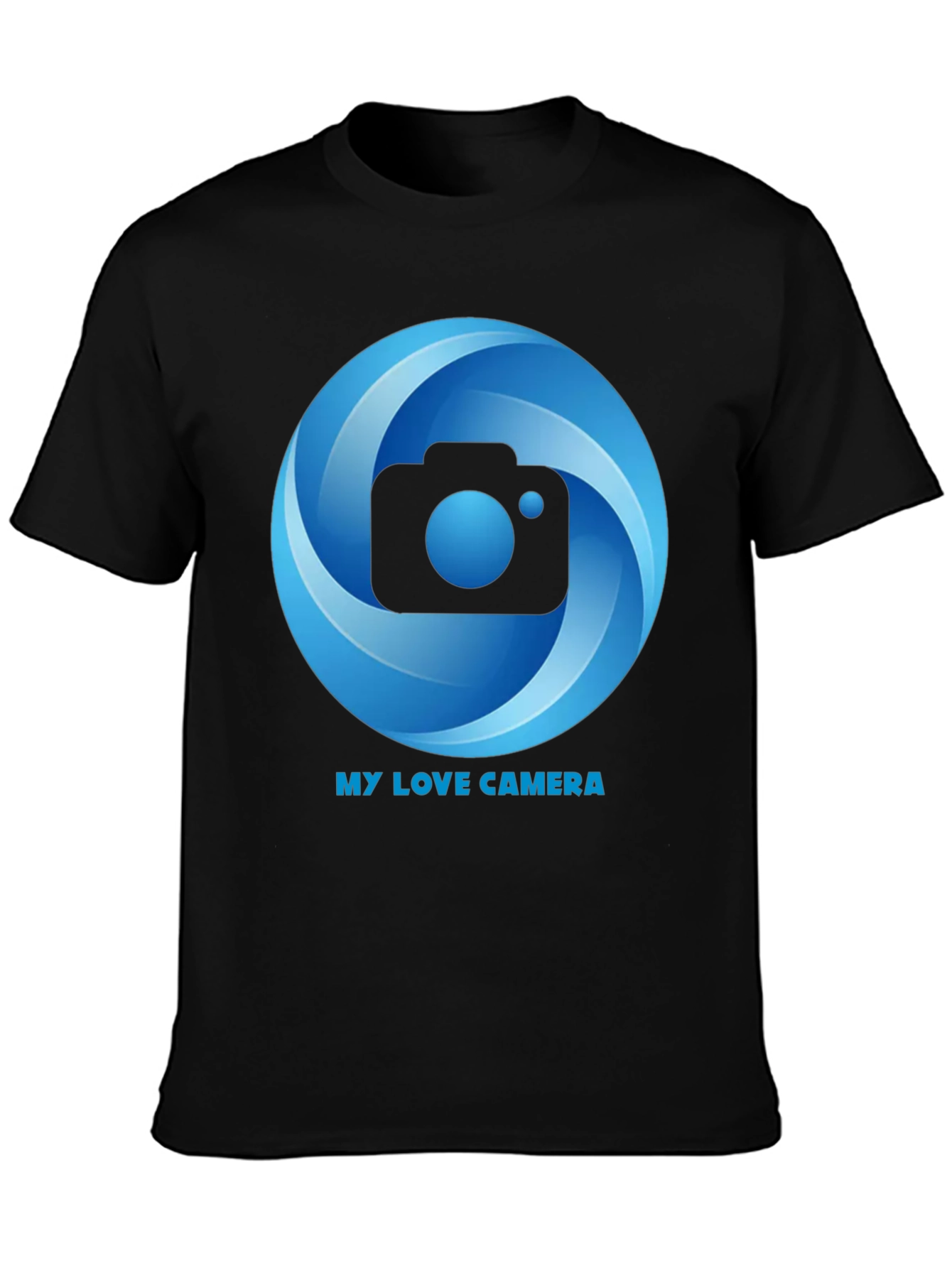 My Love Camera Black Graphic Tee