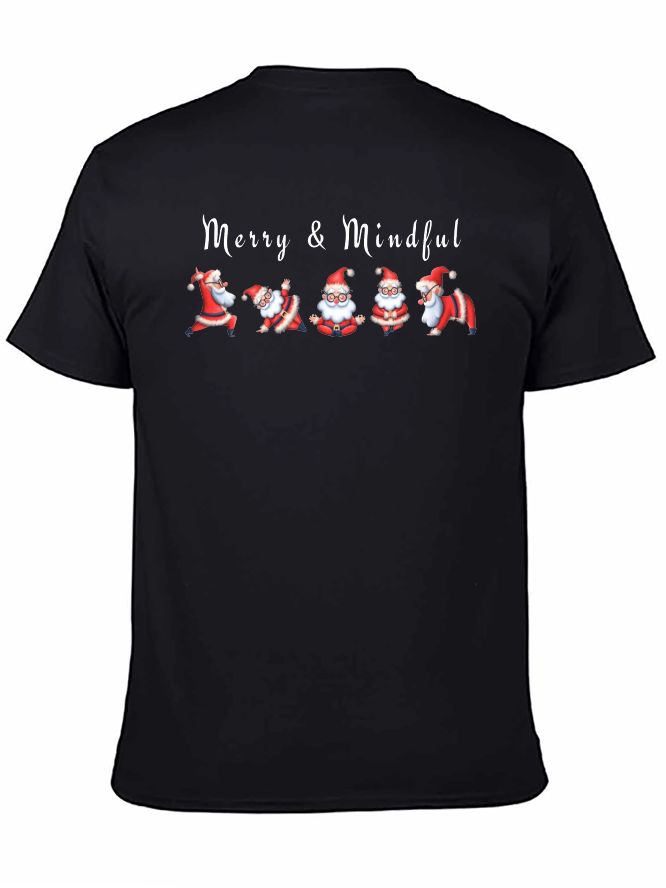 Merry & Mindful Santa T-Shirt