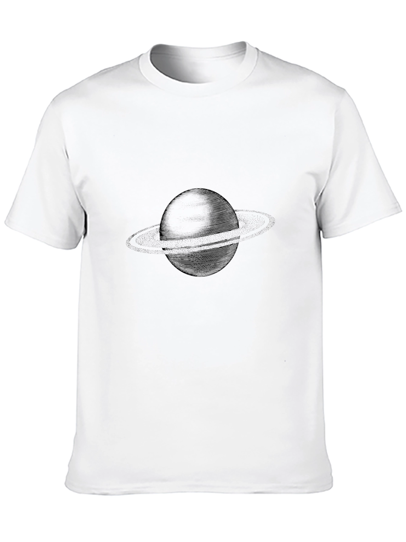 Saturn Graphic Tee - Black Casual Comfort