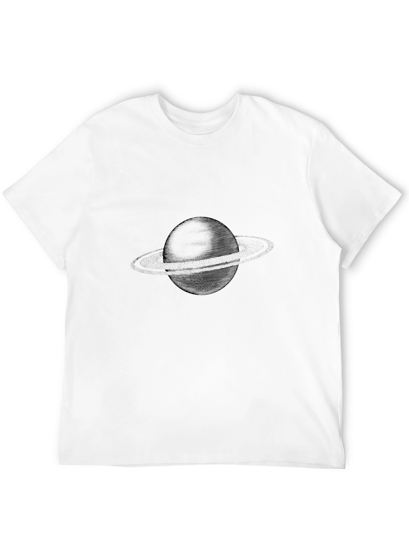 Saturn Graphic Tee - Black Casual Comfort