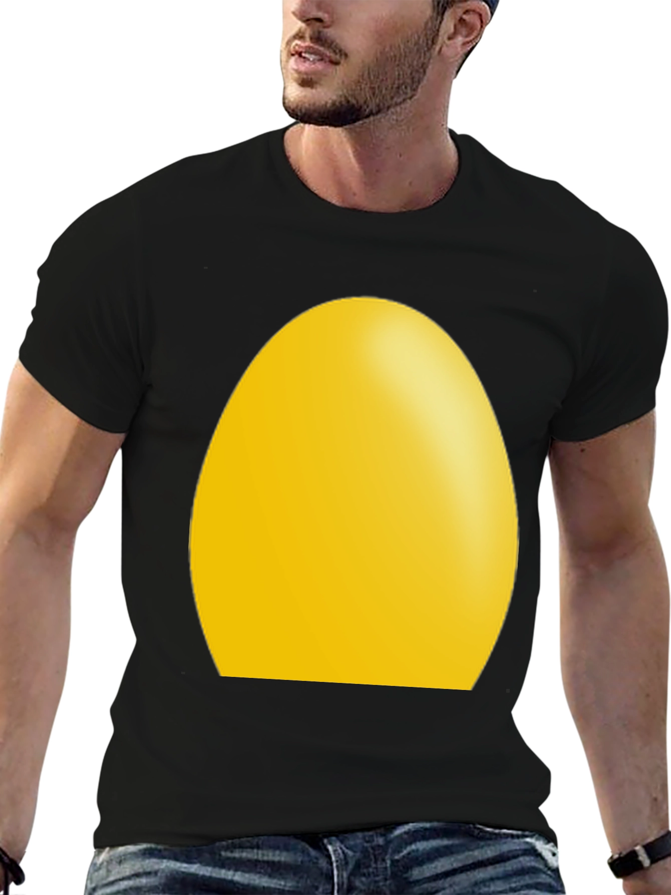 Egg Graphic Black T-Shirt