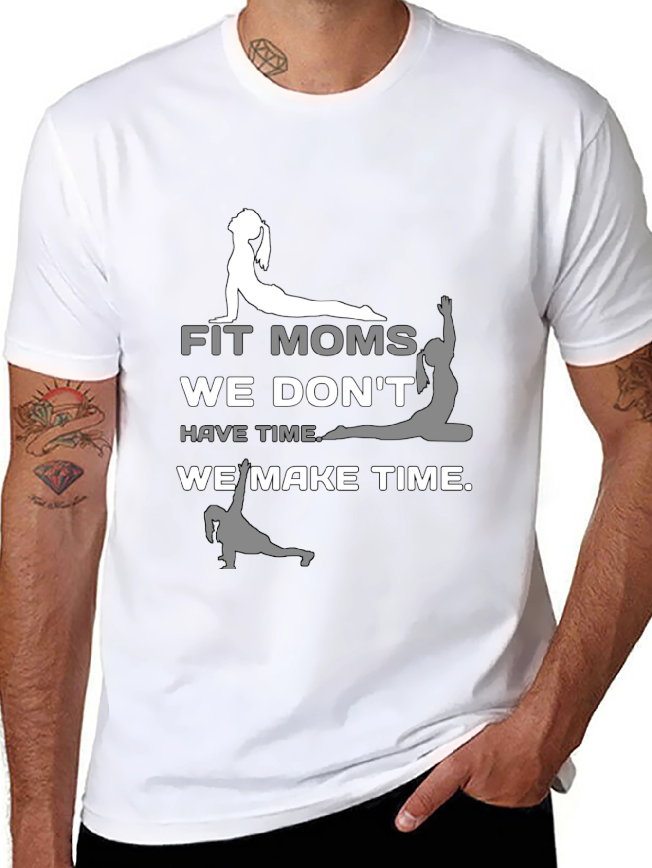 Fit Moms Yoga T-Shirt - We Make Time!