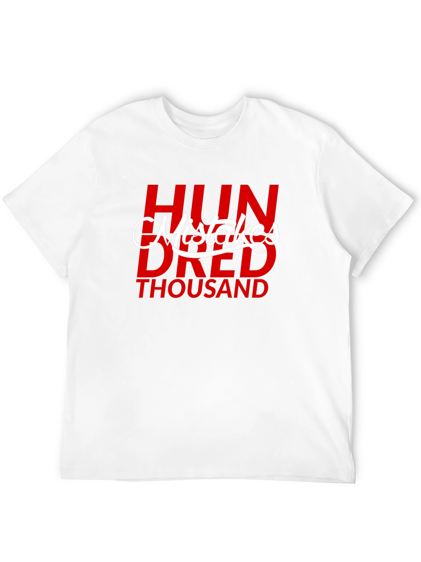 Hundred Thousand Mistakes Black Graphic Tee