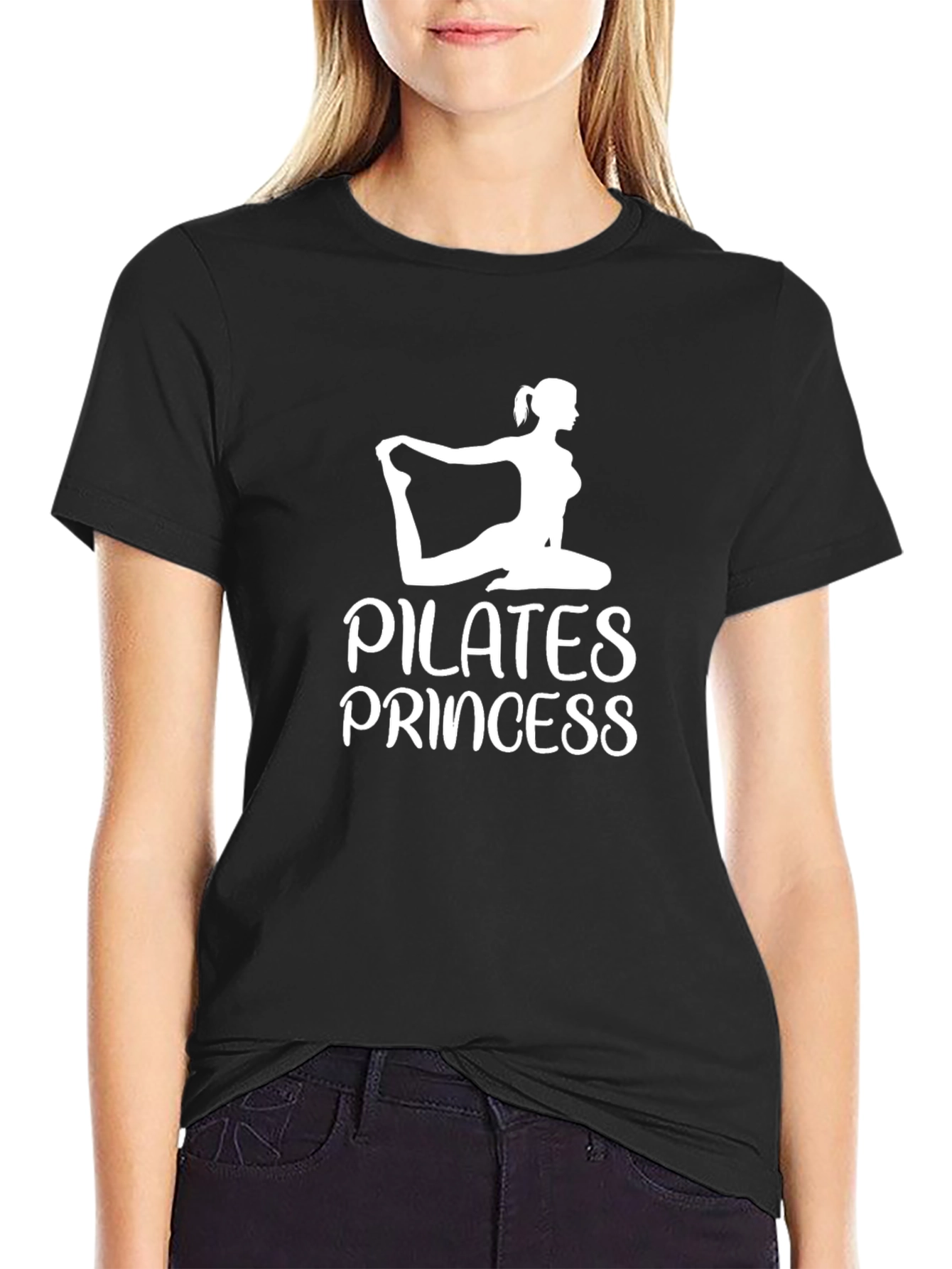 Pilates Princess Black T-Shirt