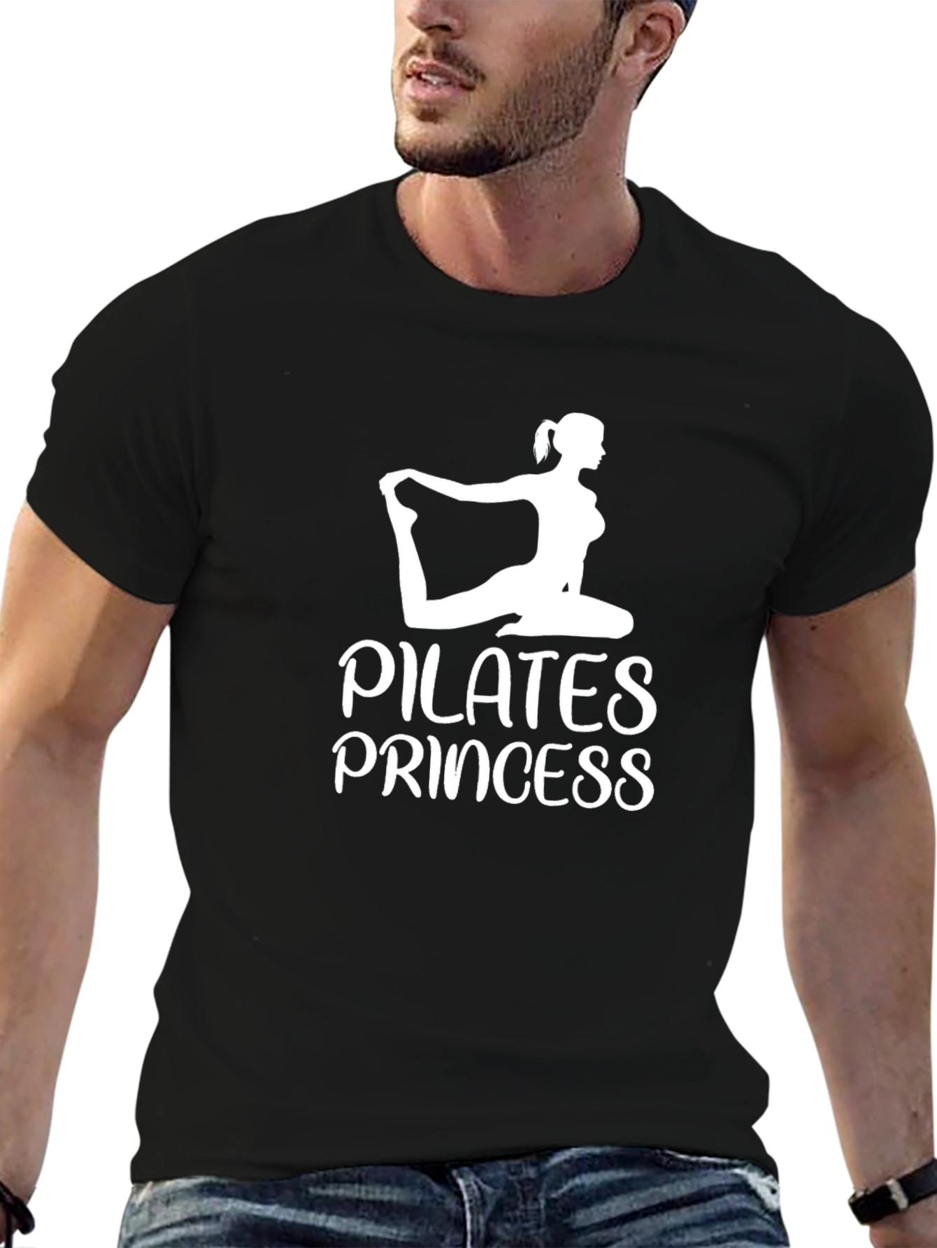 Pilates Princess Black T-Shirt