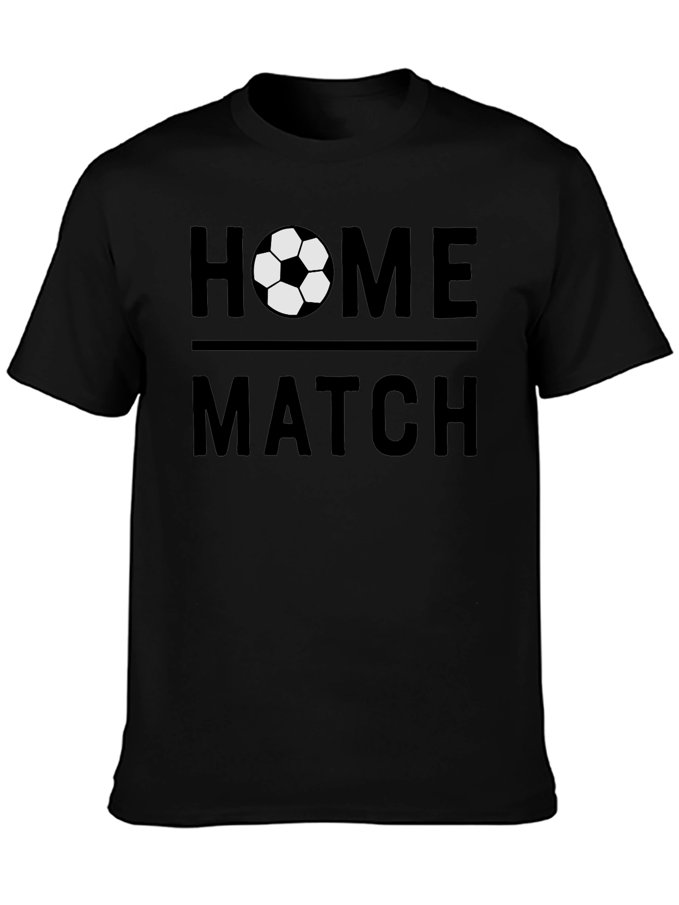 Home Match Soccer T-Shirt - Black
