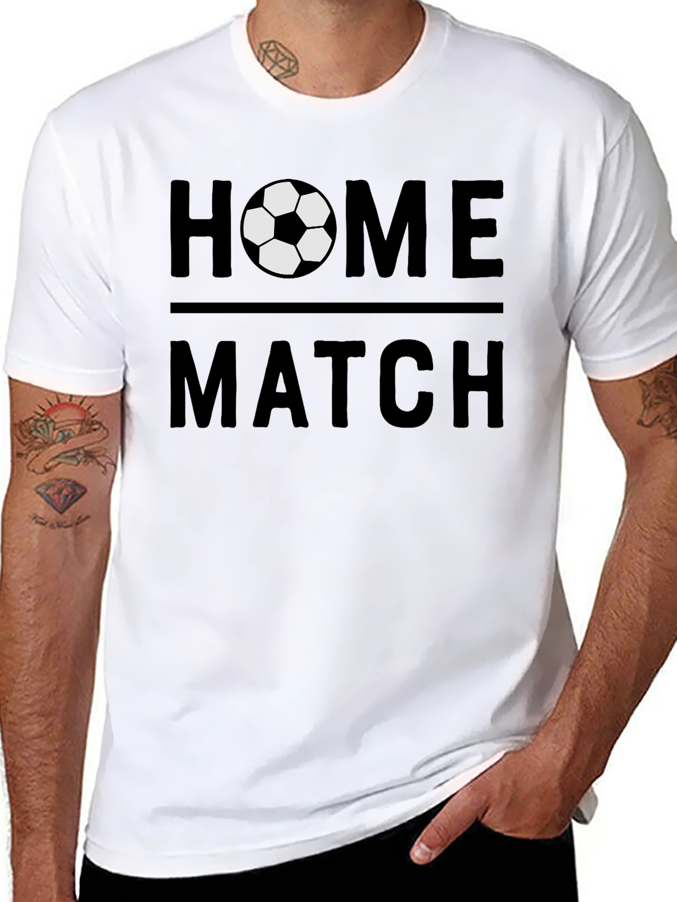 Home Match Soccer T-Shirt - Black