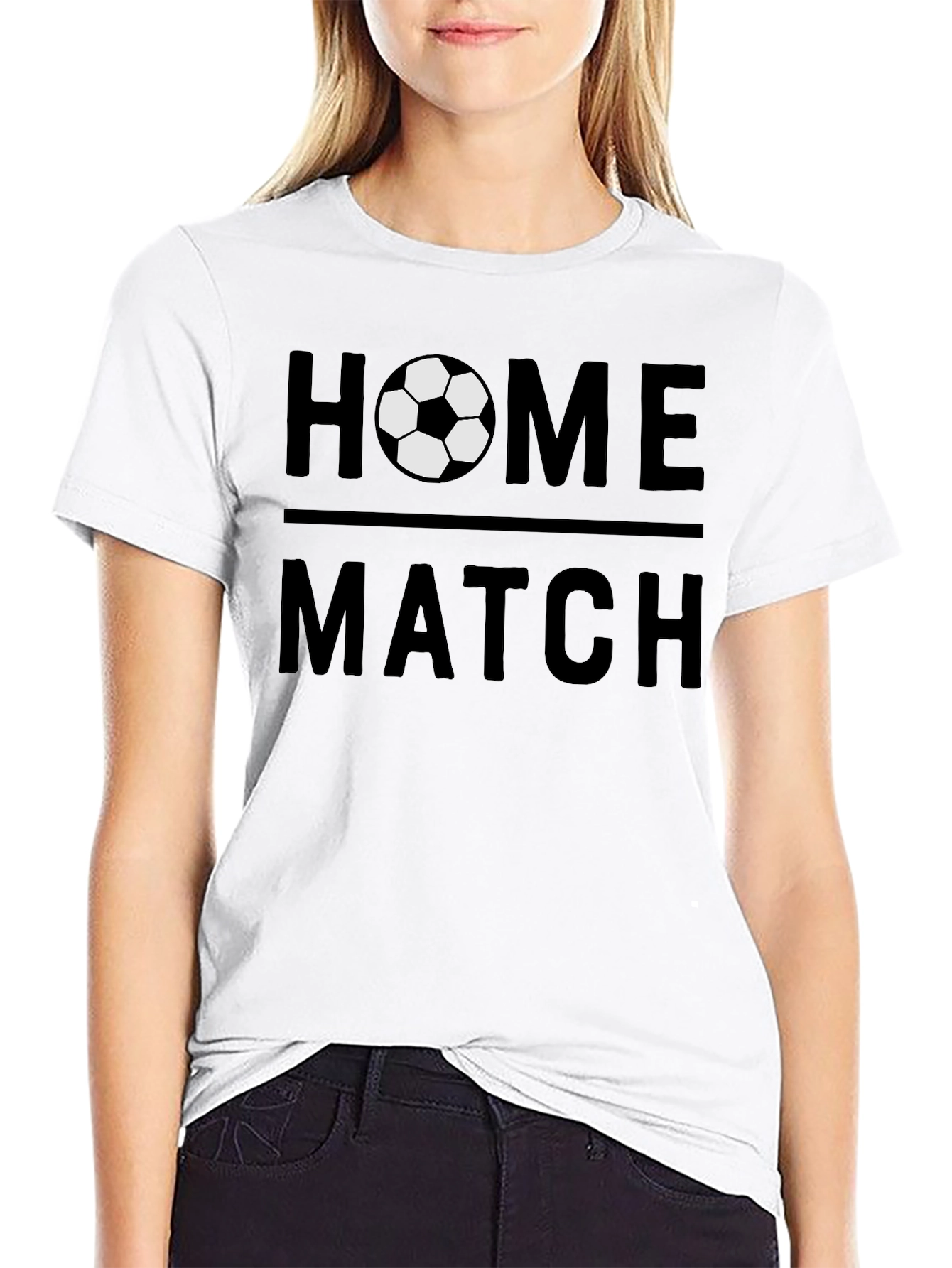 Home Match Soccer T-Shirt - Black