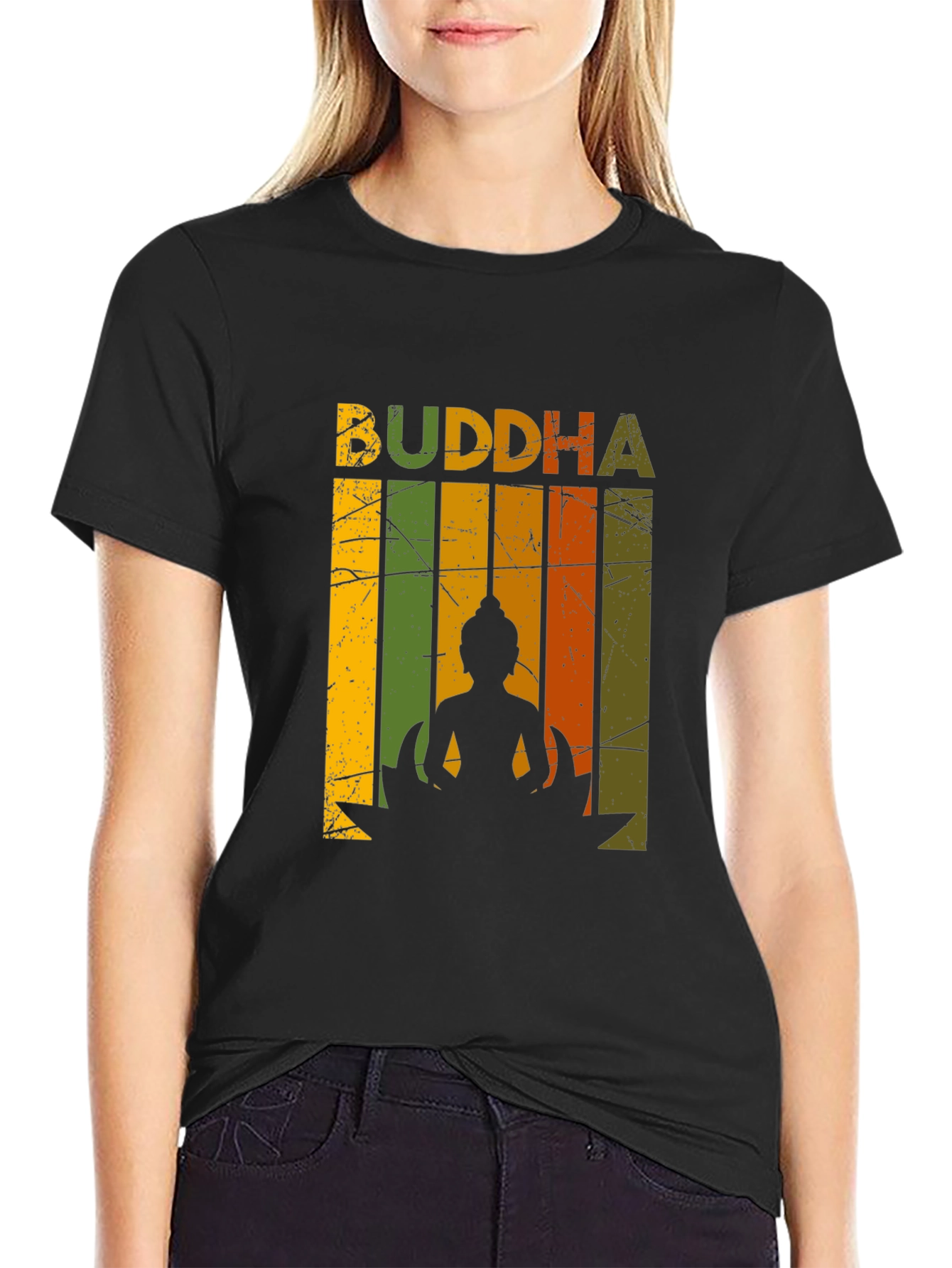 Buddha Retro Graphic T-Shirt - Unisex