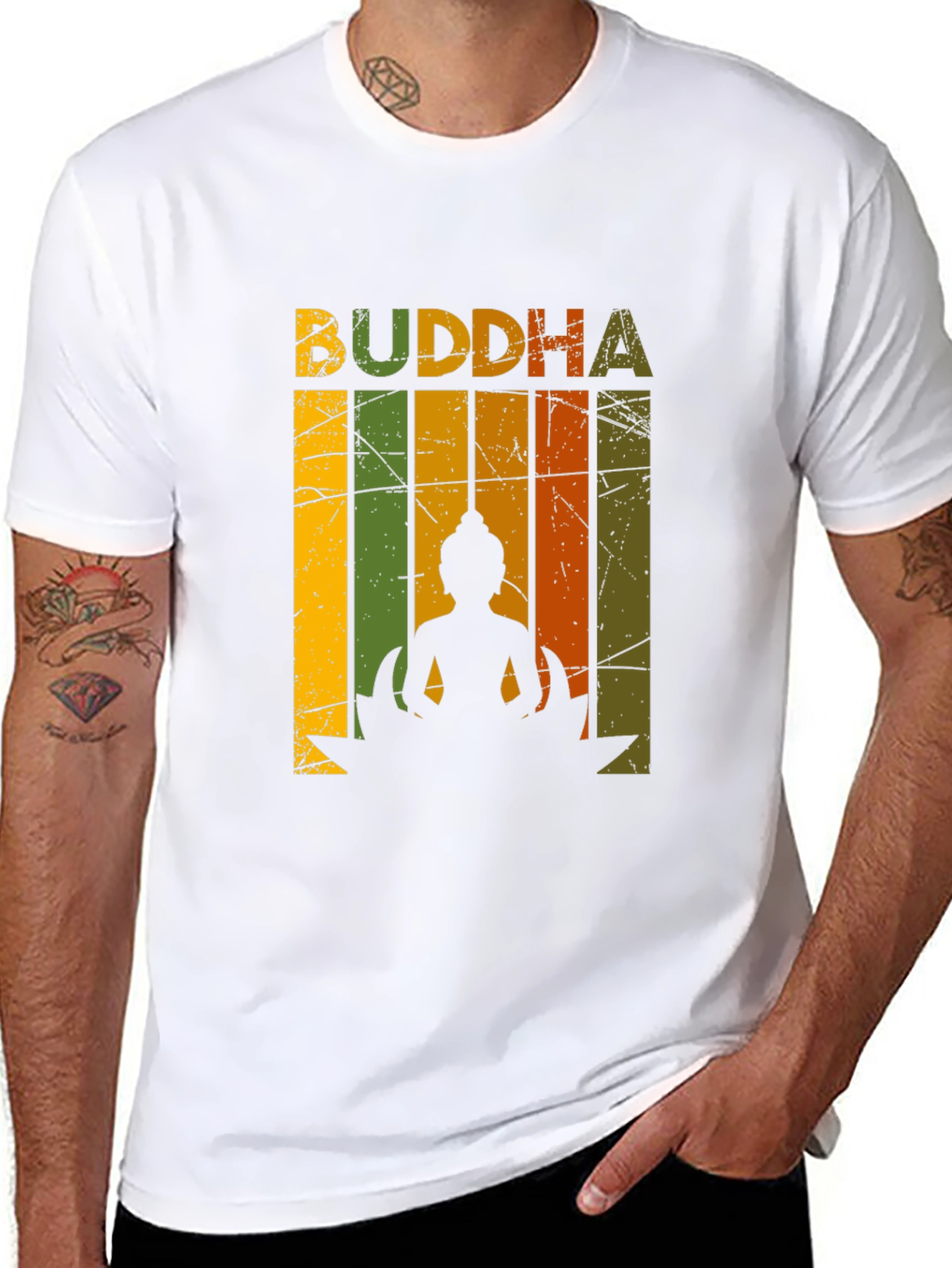 Buddha Retro Graphic T-Shirt - Unisex